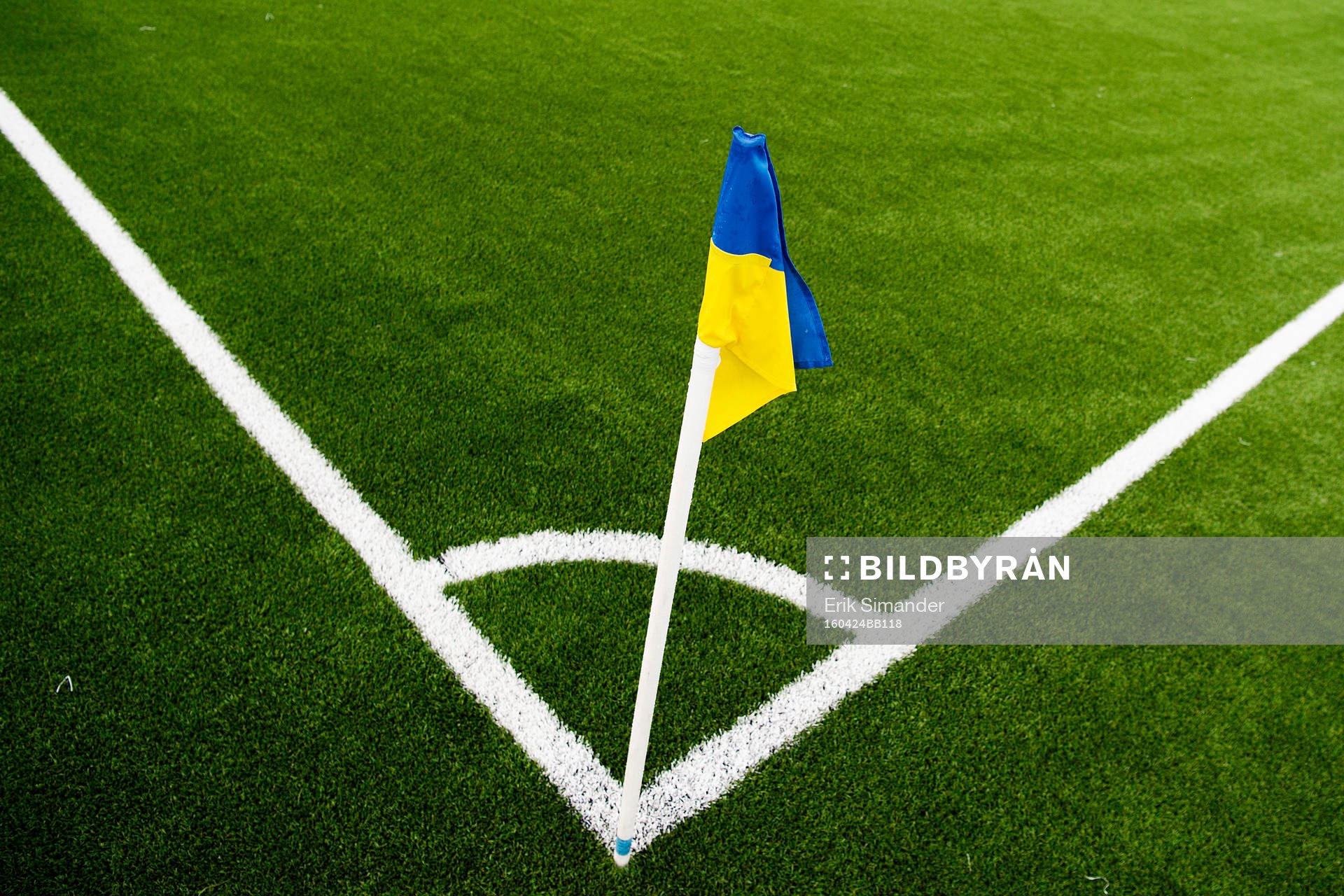 Hörnflaggan på Södertälje Fotbollsarena