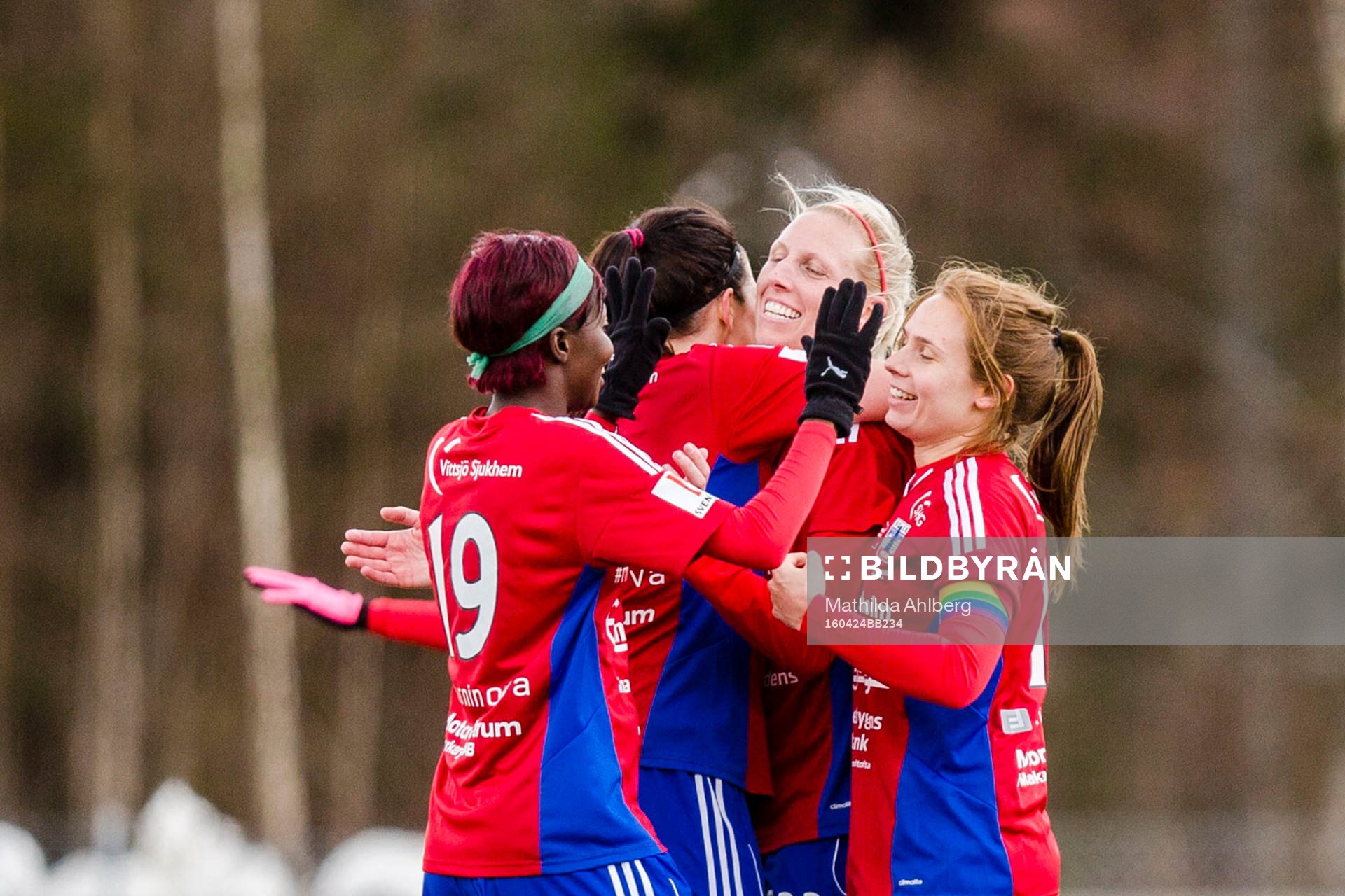 Vittsjös spelare jublar
