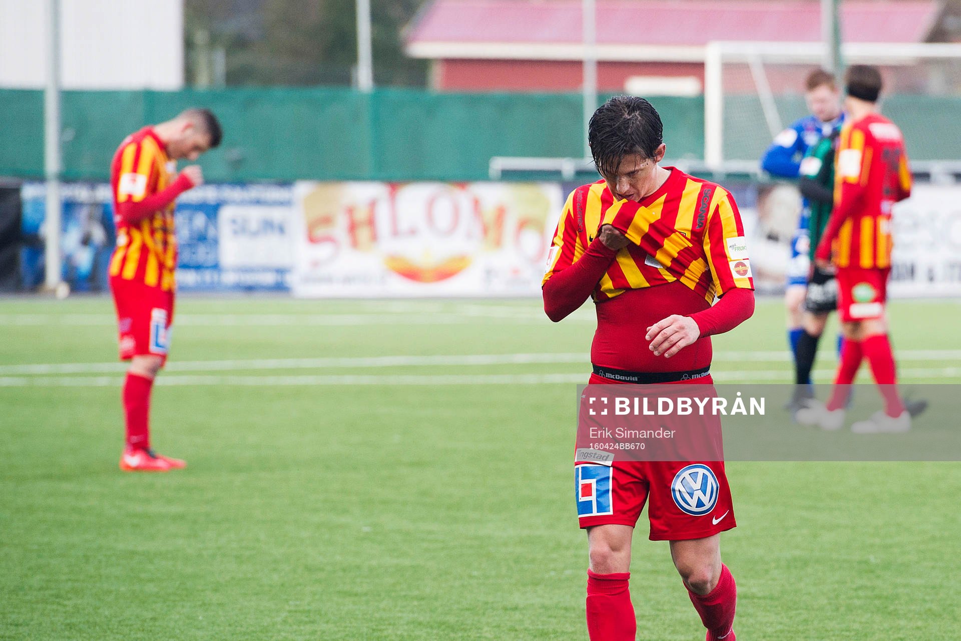 En spelare i Syrianska deppar