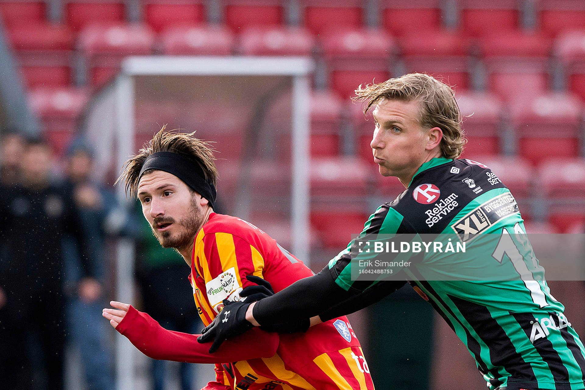 Syrianskas Louay Chanko och Varbergs Erik Nilsson