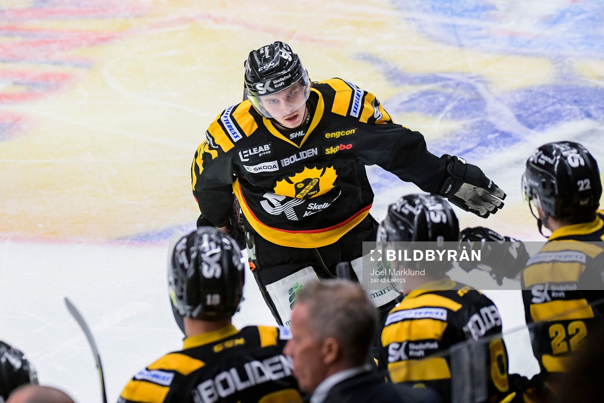 Skellefteås Sebastian Aho jublar