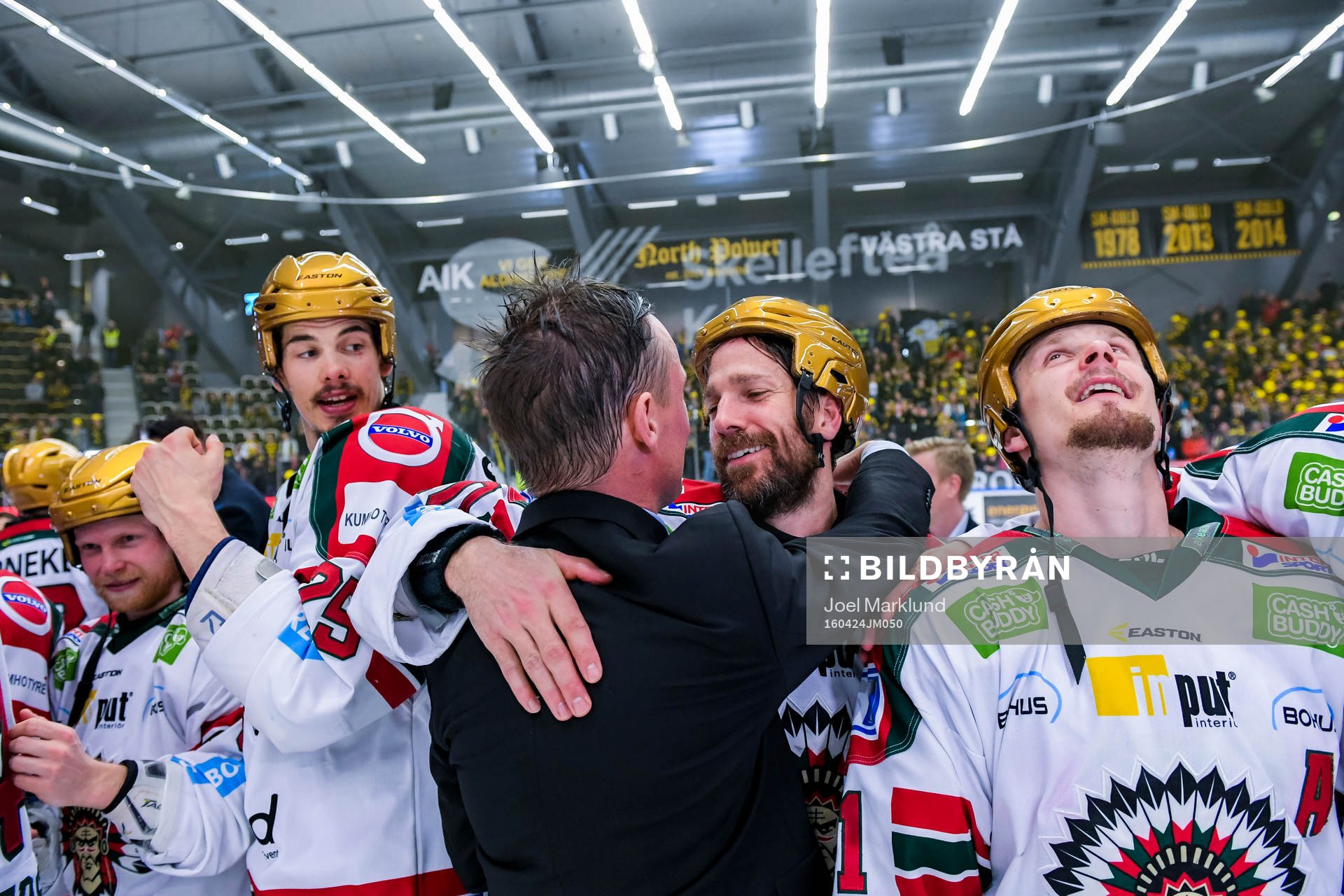 Frölundas tränare Roger Rönnberg och Joel Lundqvist