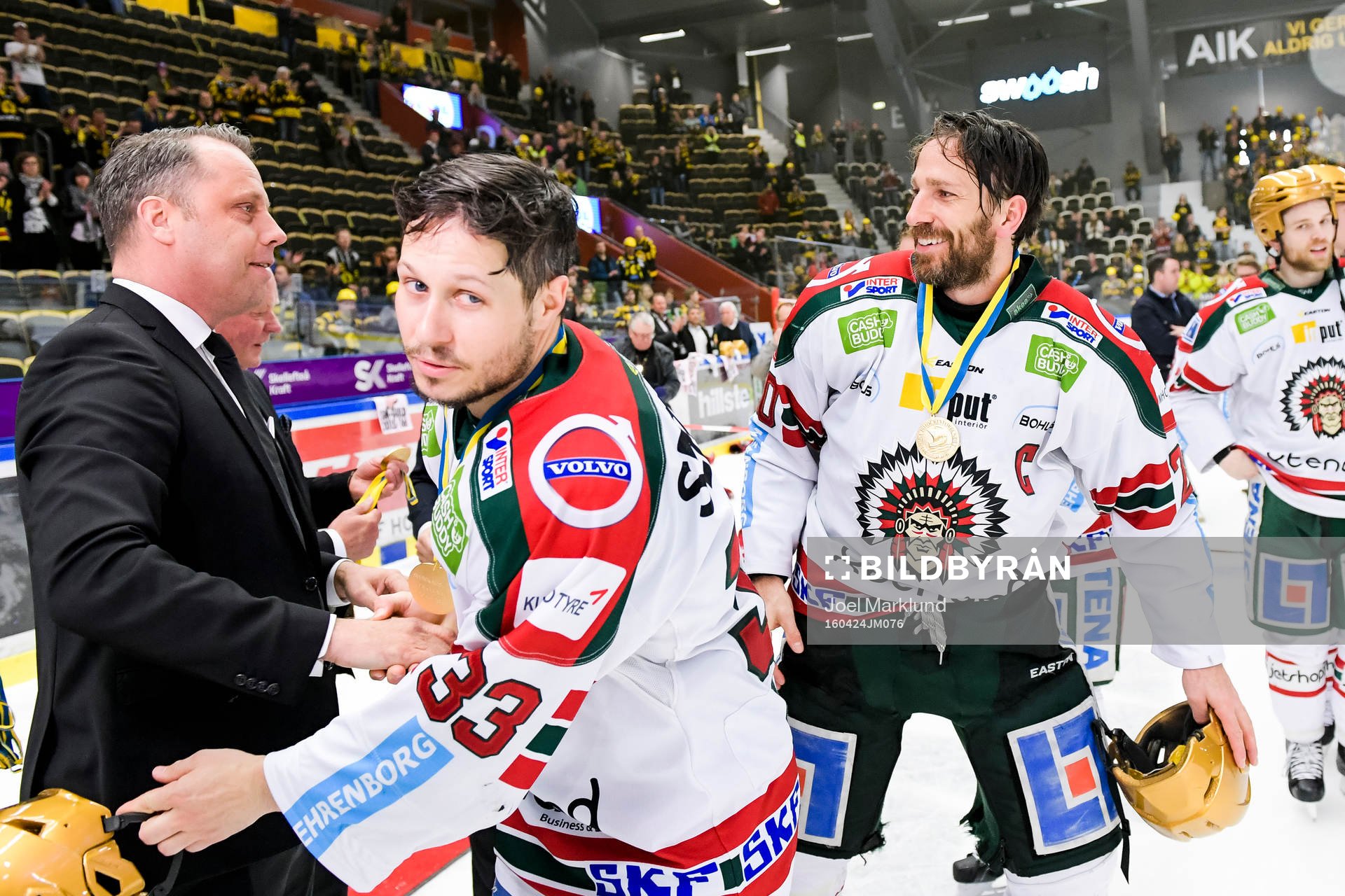 Frölundas Elias Fälth och Joel Lundqvist