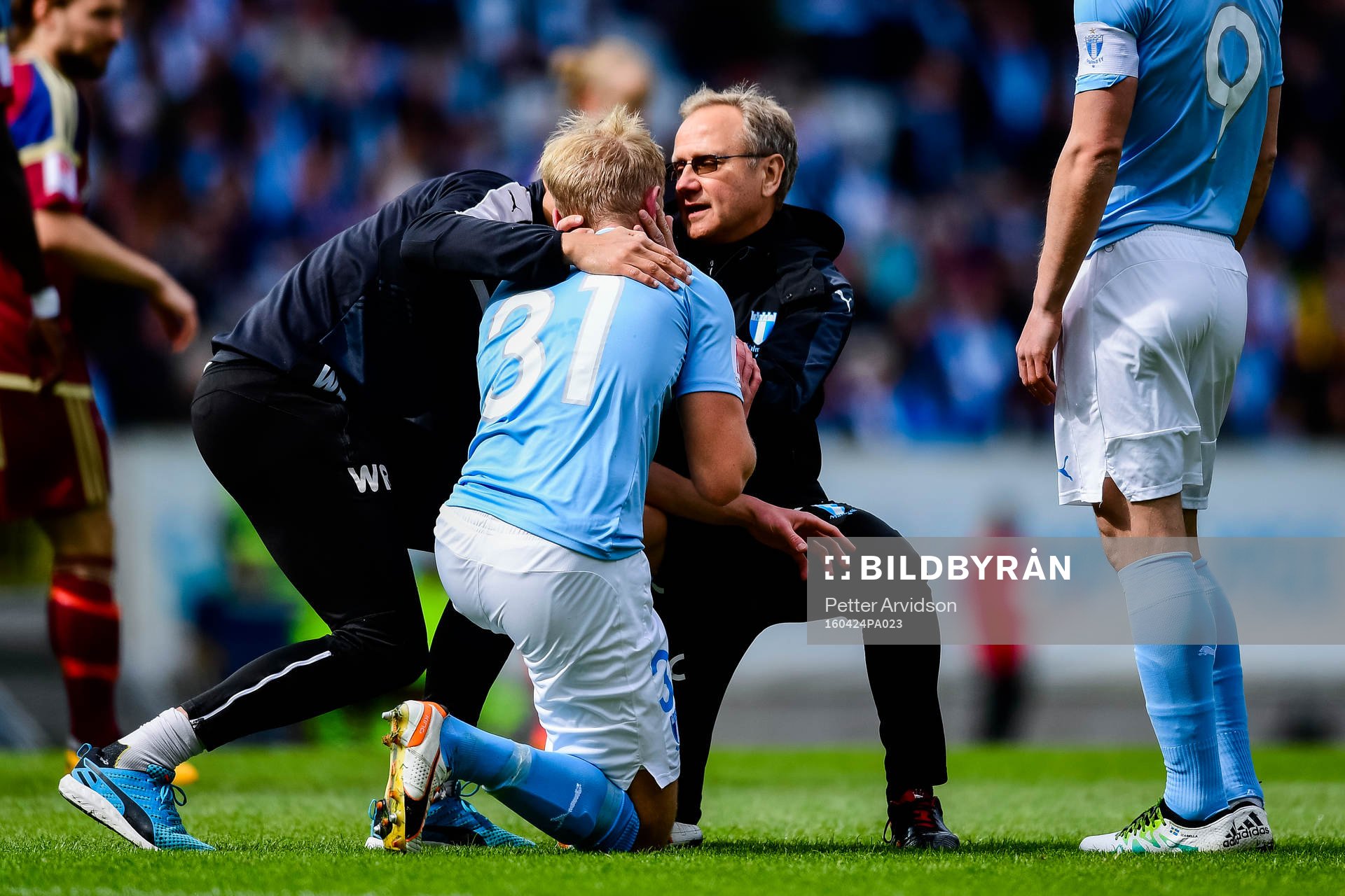 Malmö FFs Franz Brorsson har ont