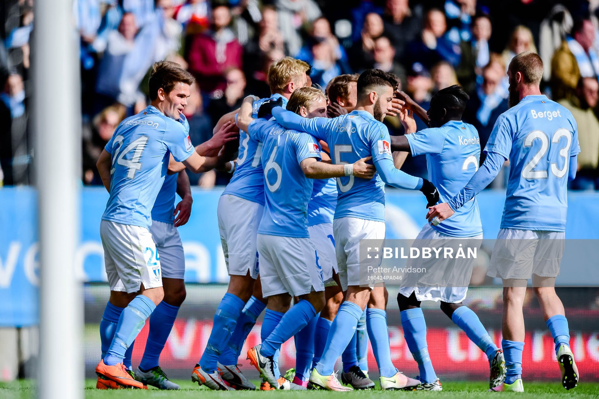 Malmö FFs spelare jublar