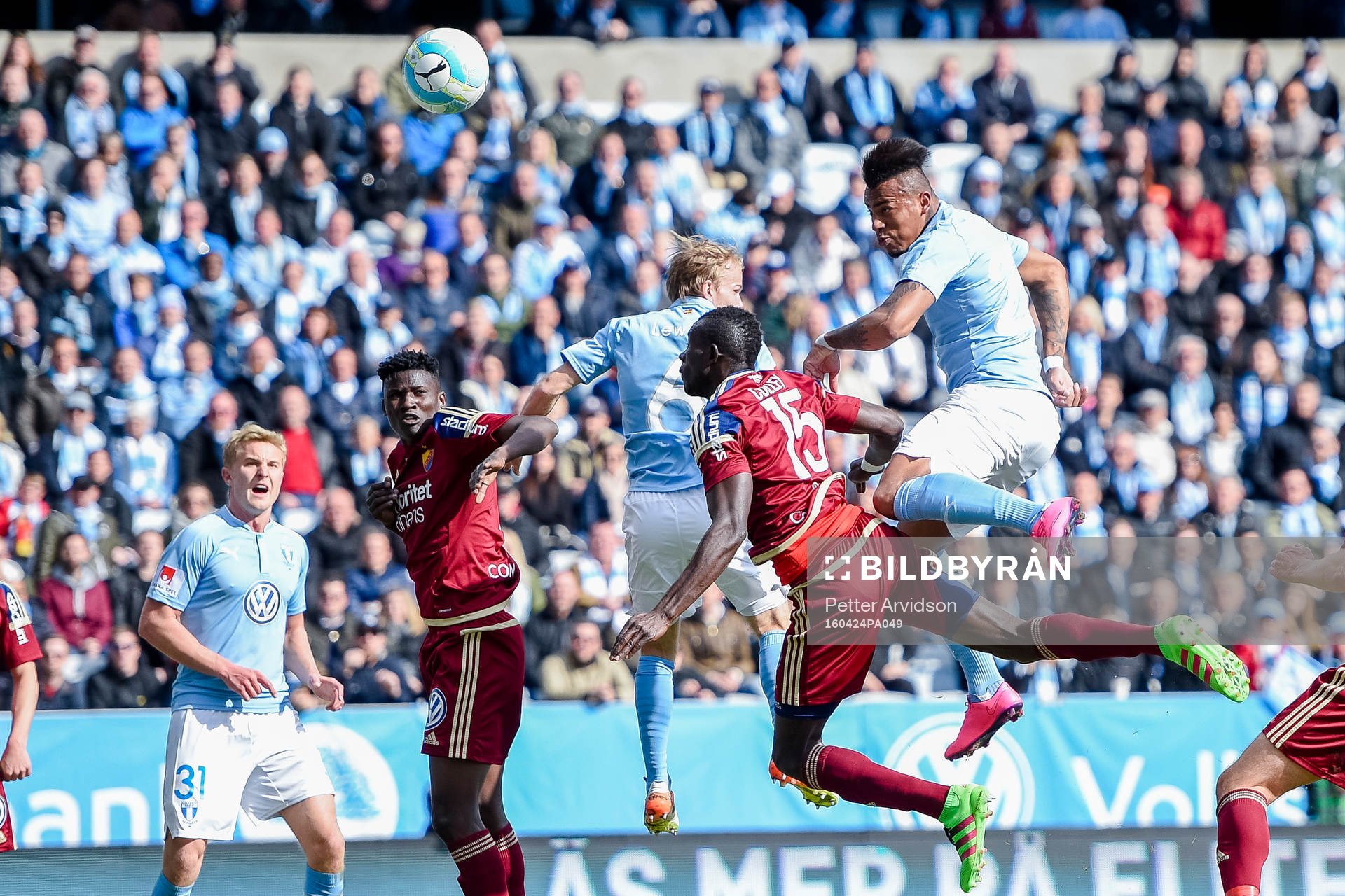 Malmö FFs Felipe Carvalho gör 1-0