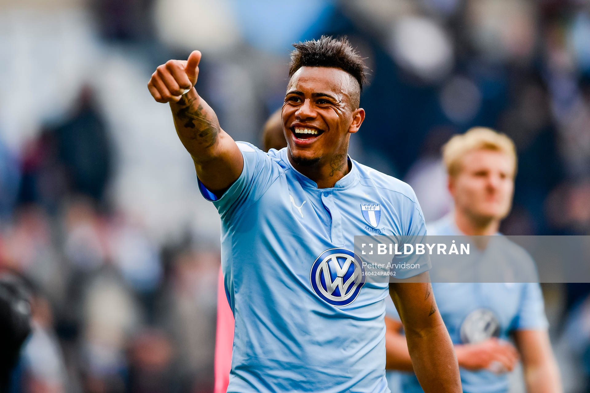 Malmö FFs Felipe Carvalho jublar