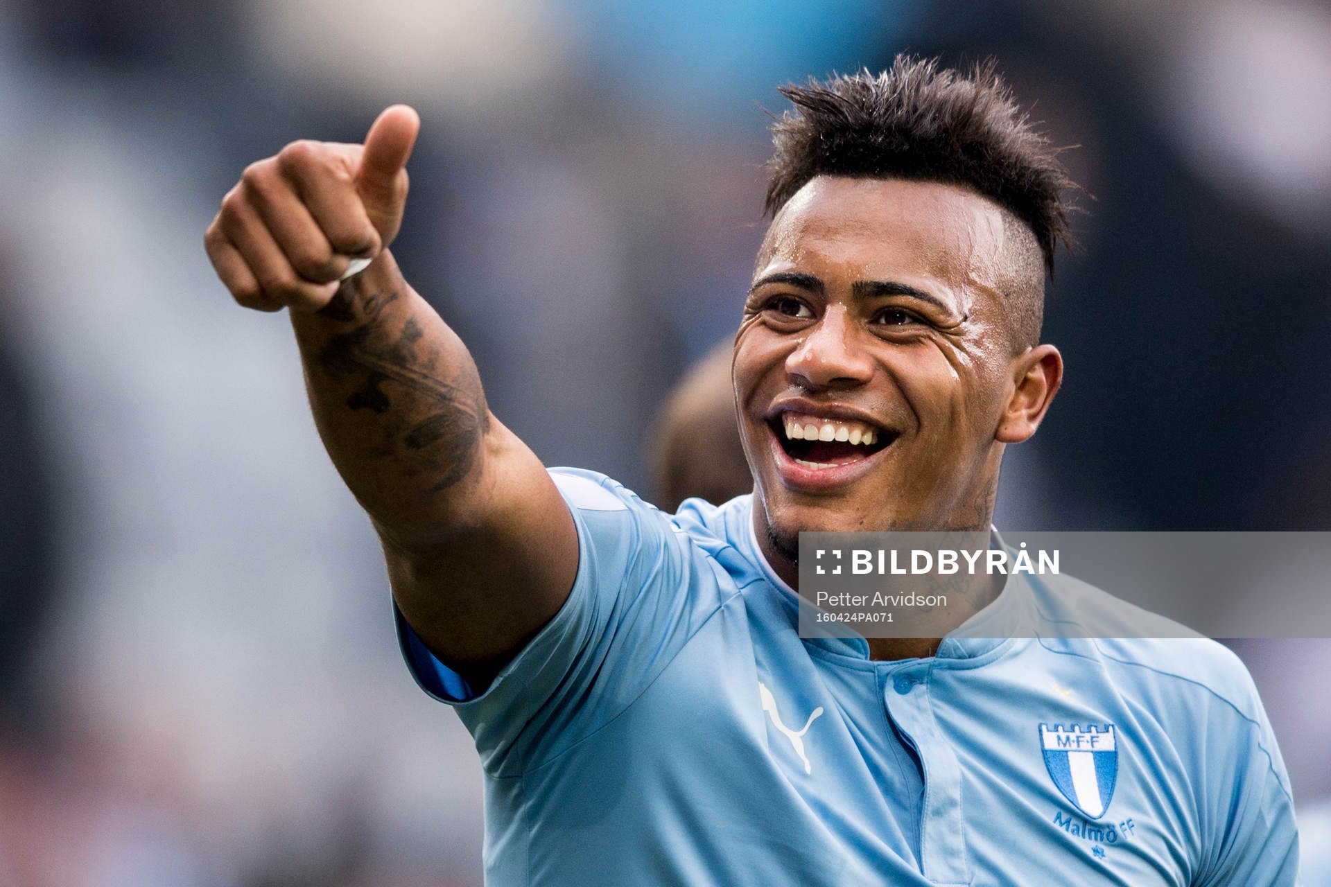 Malmö FFs Felipe Carvalho jublar