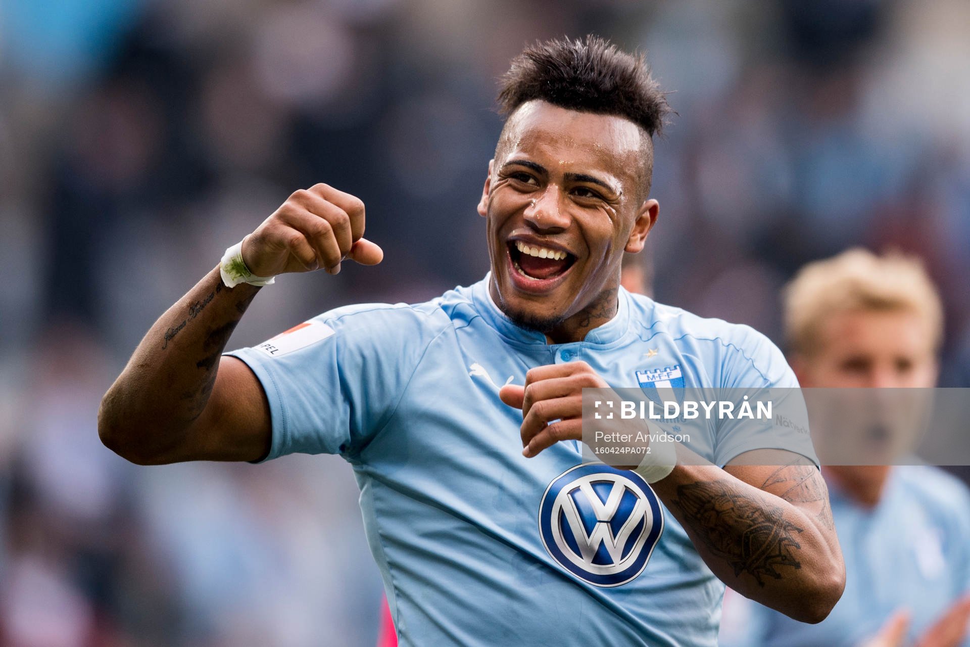Malmö FFs Felipe Carvalho jublar