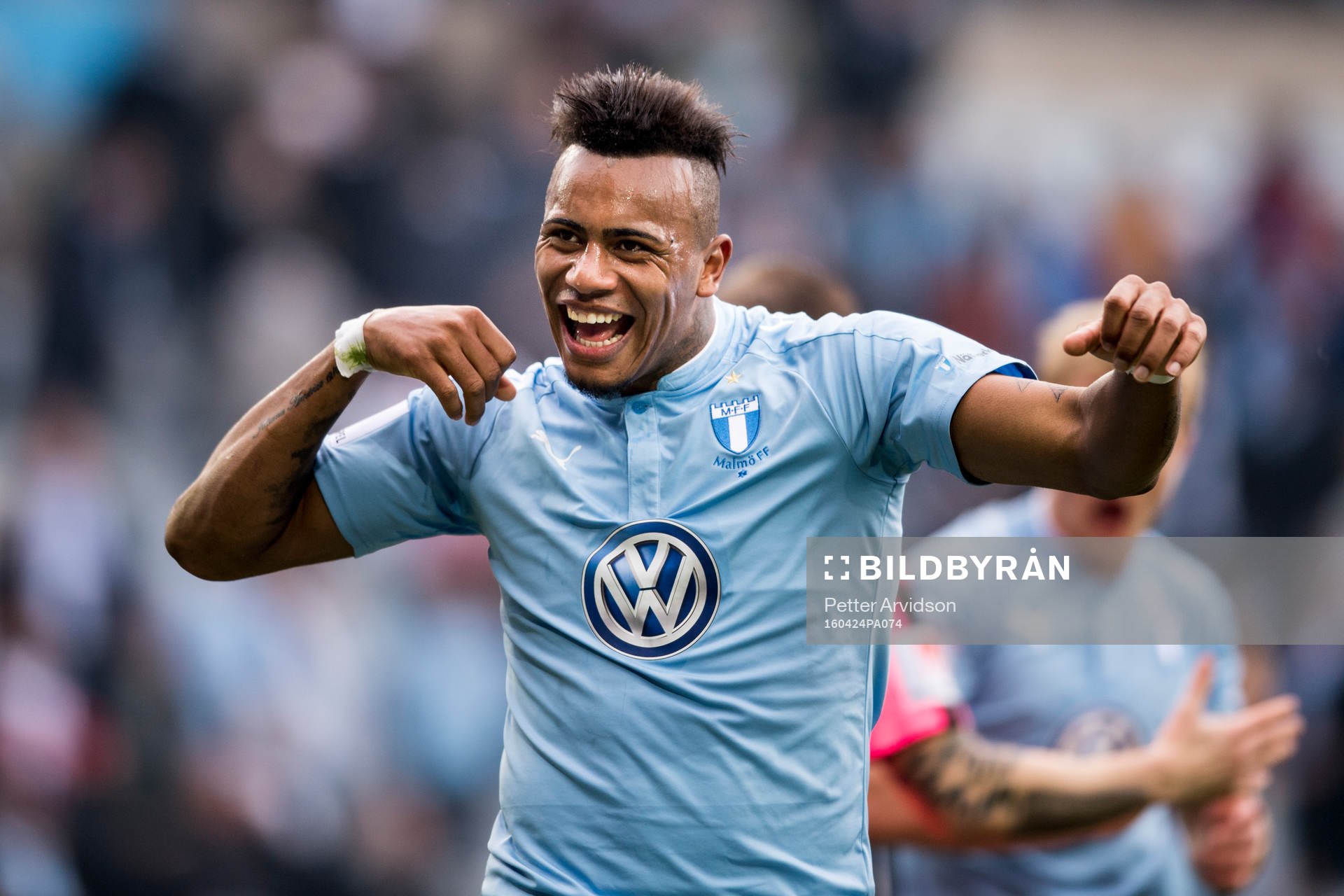 Malmö FFs Felipe Carvalho jublar