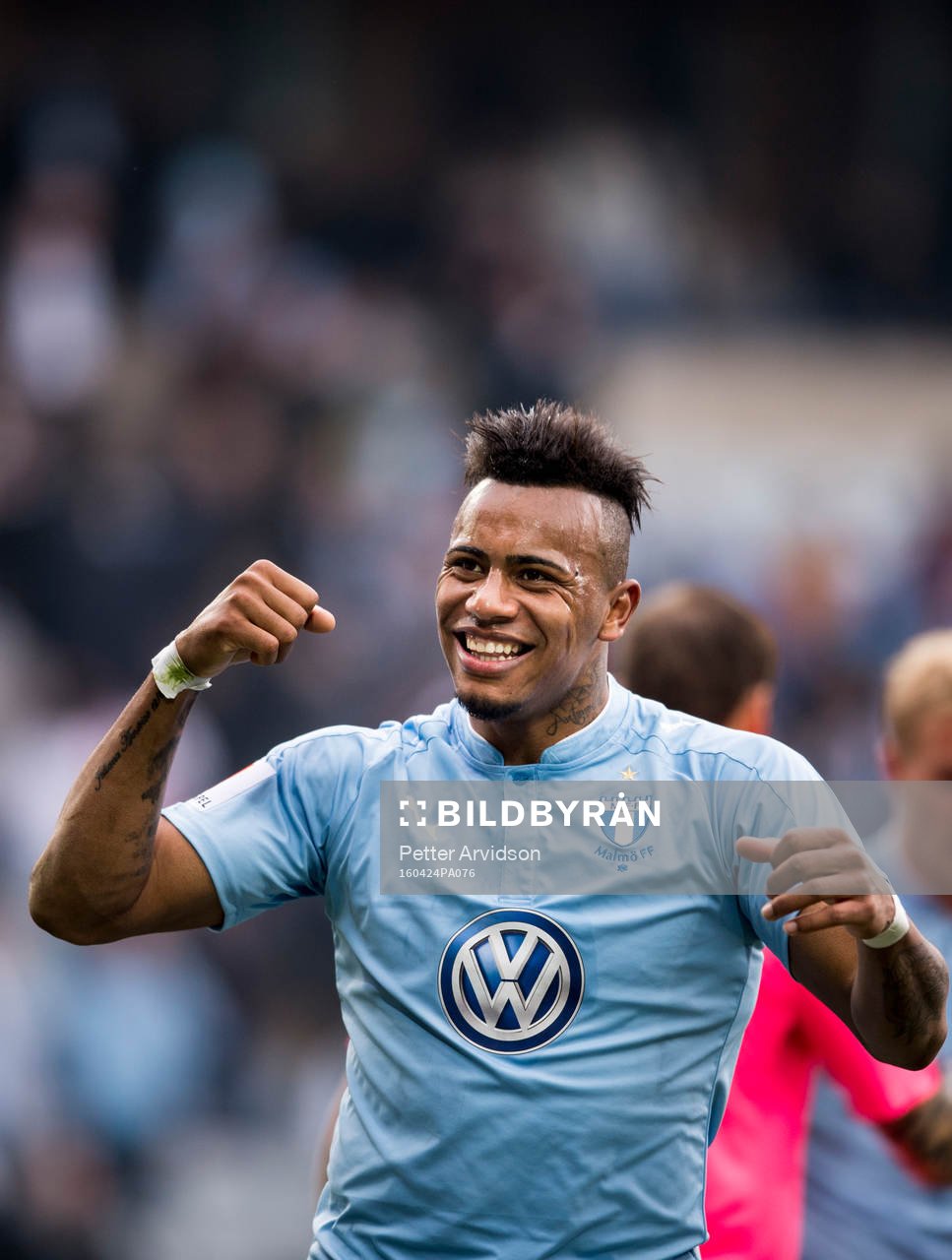 Malmö FFs Felipe Carvalho jublar