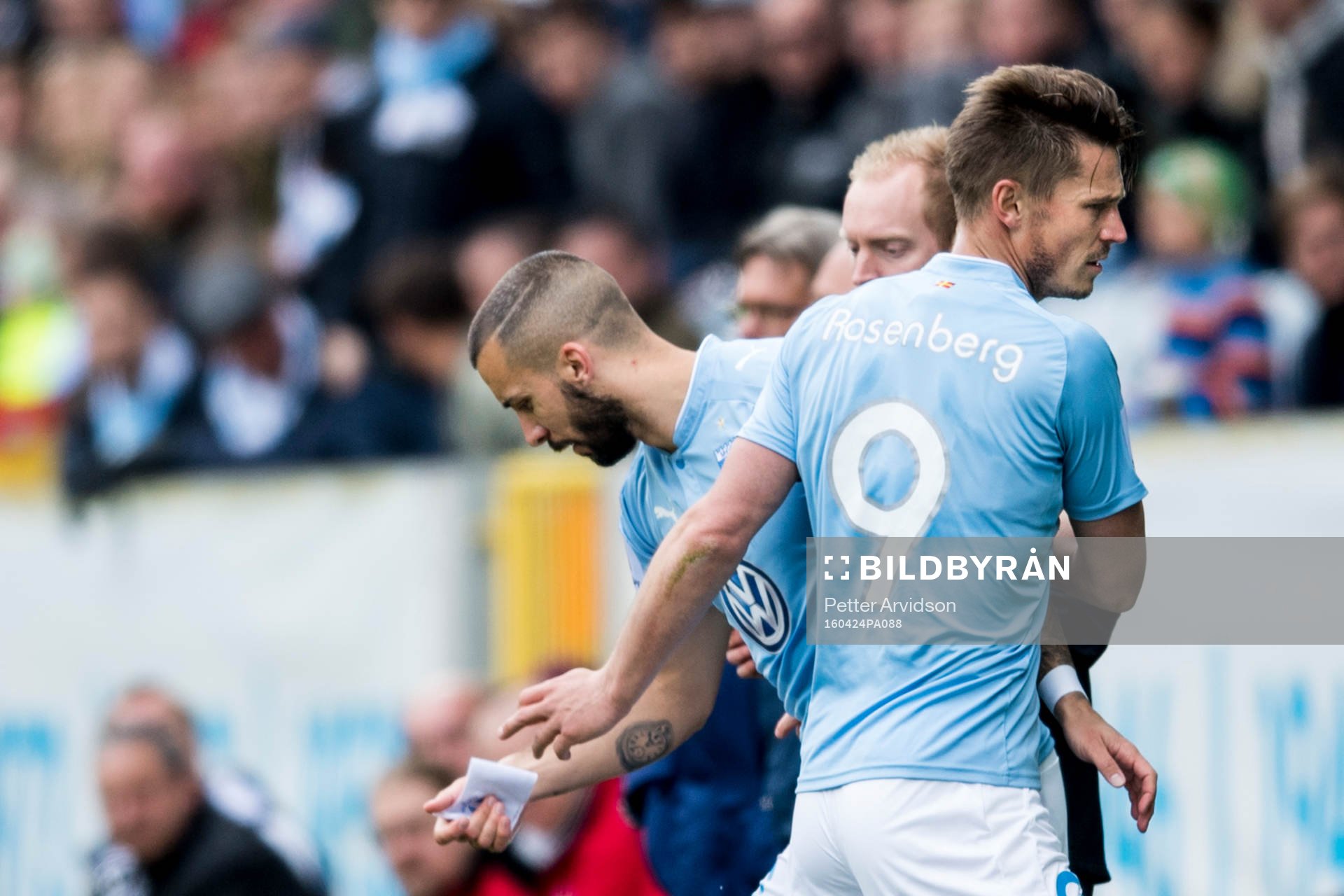 Malmö FFs Markus Rosenberg byts ut till förmån för