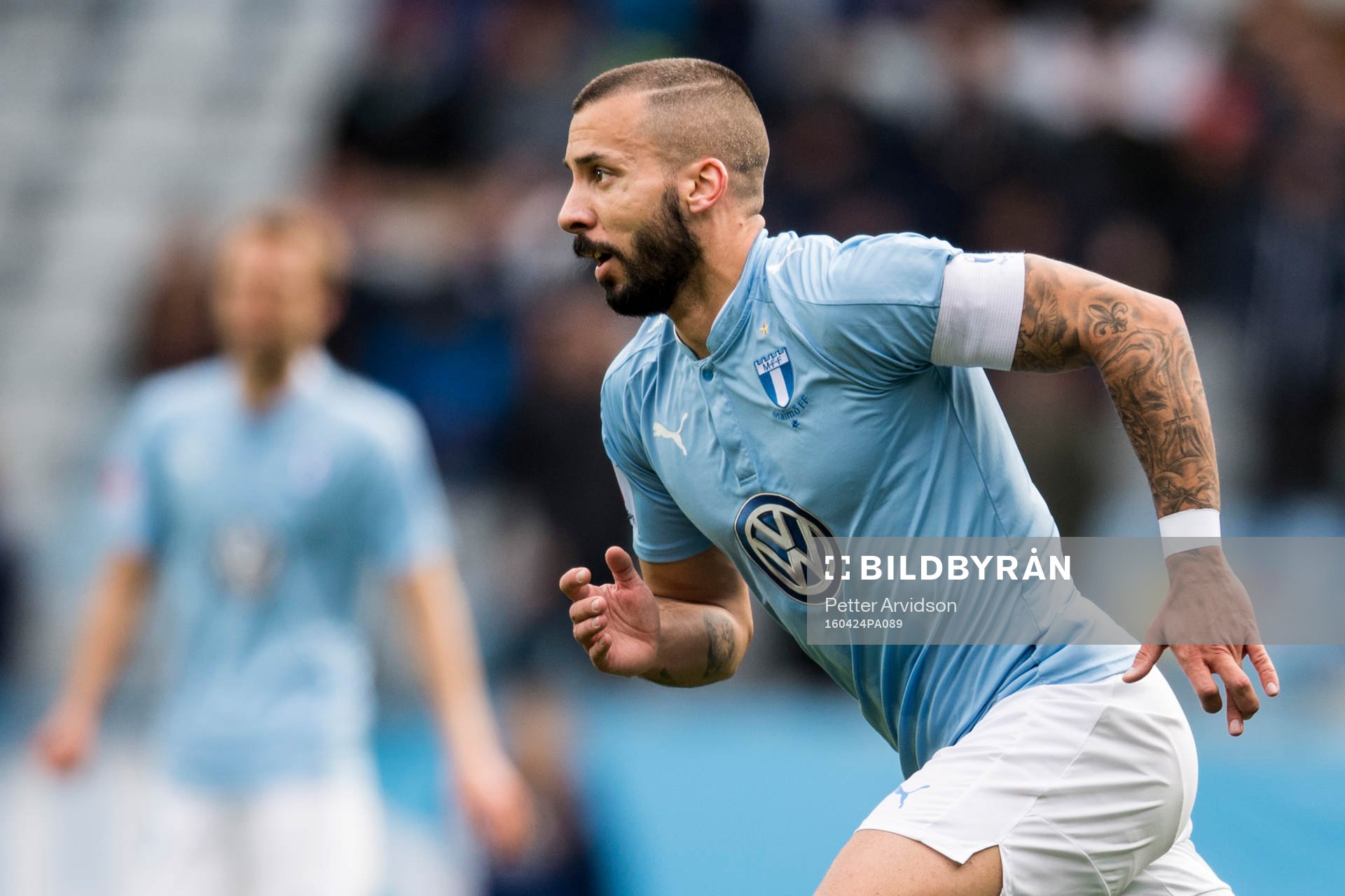 Malmö FFs Guillermo Molins med kaptensbindeln