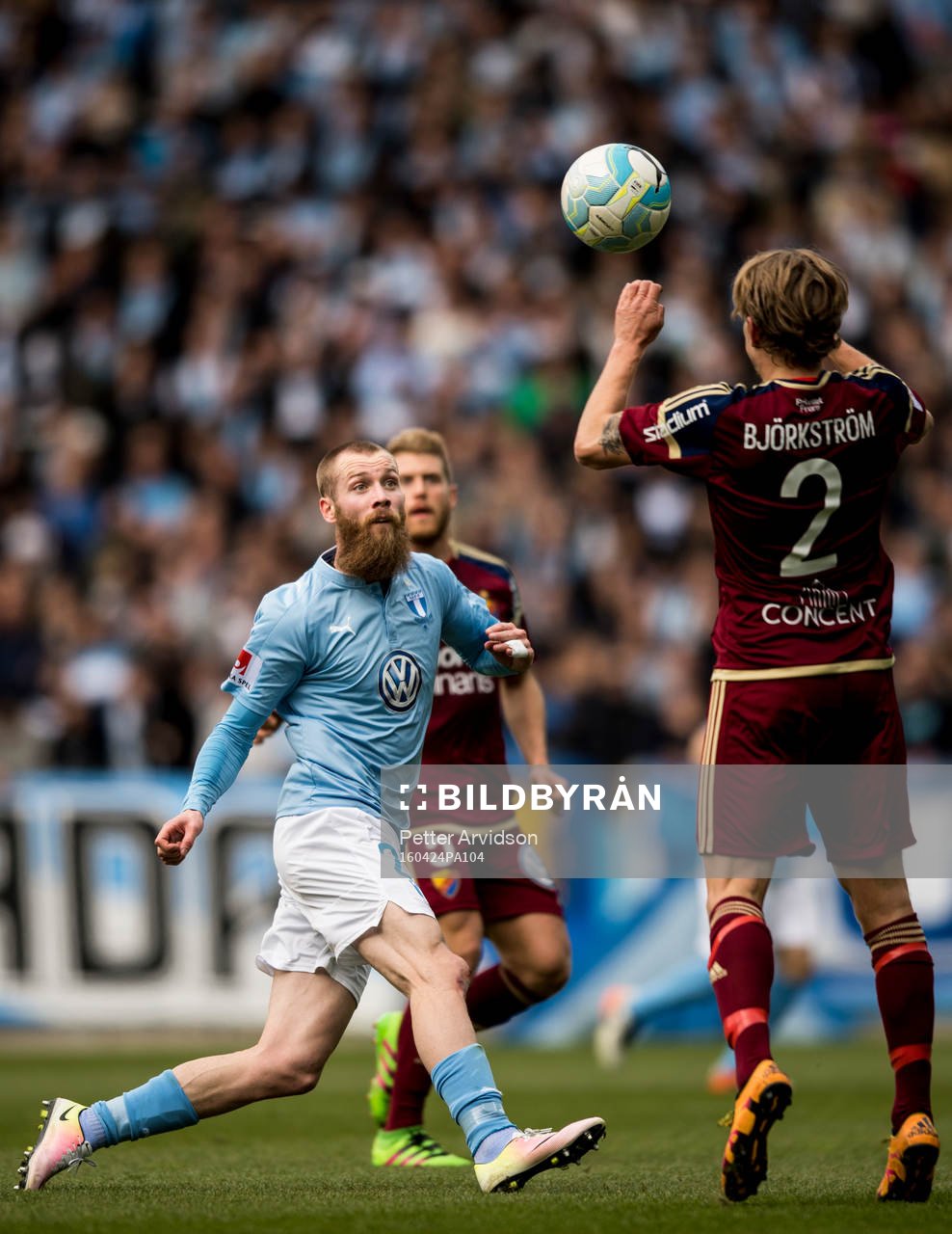 Malmö FFs Jo Inge Berget och Djurgårdens Tim Björkström