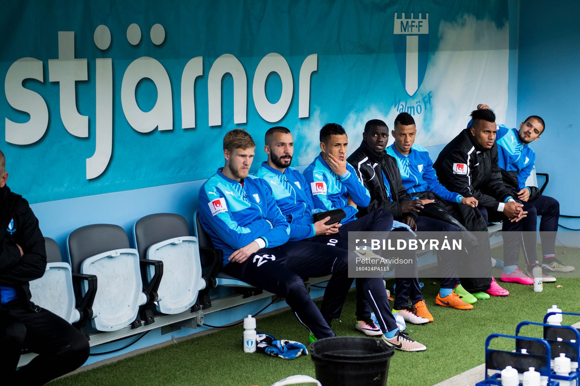 Malmö FFs målvakt Fredrik Andersson, Guillermo Molins,