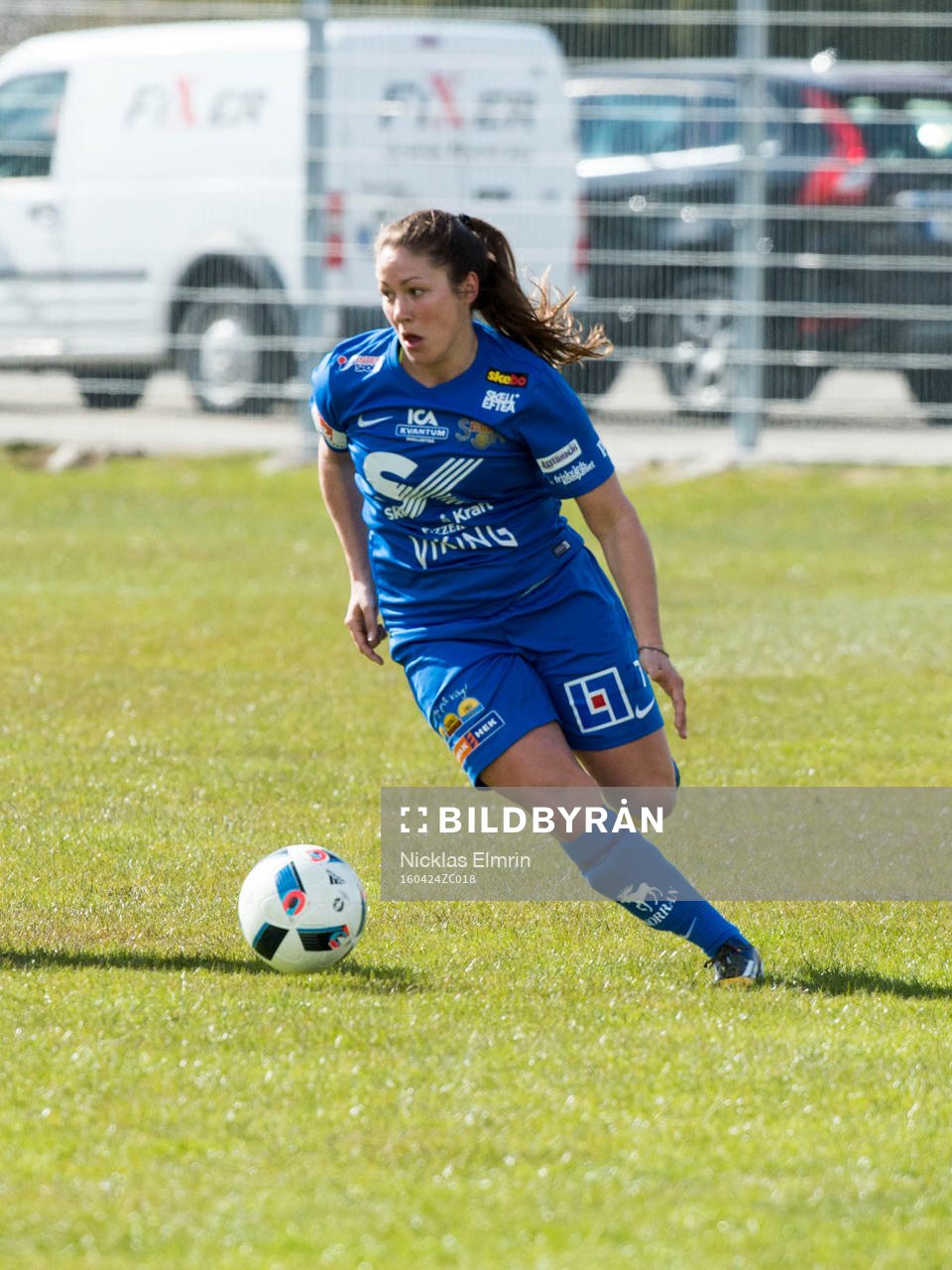 Sunnanås Michelle Wörner fotbollsmatchen i Elitettan