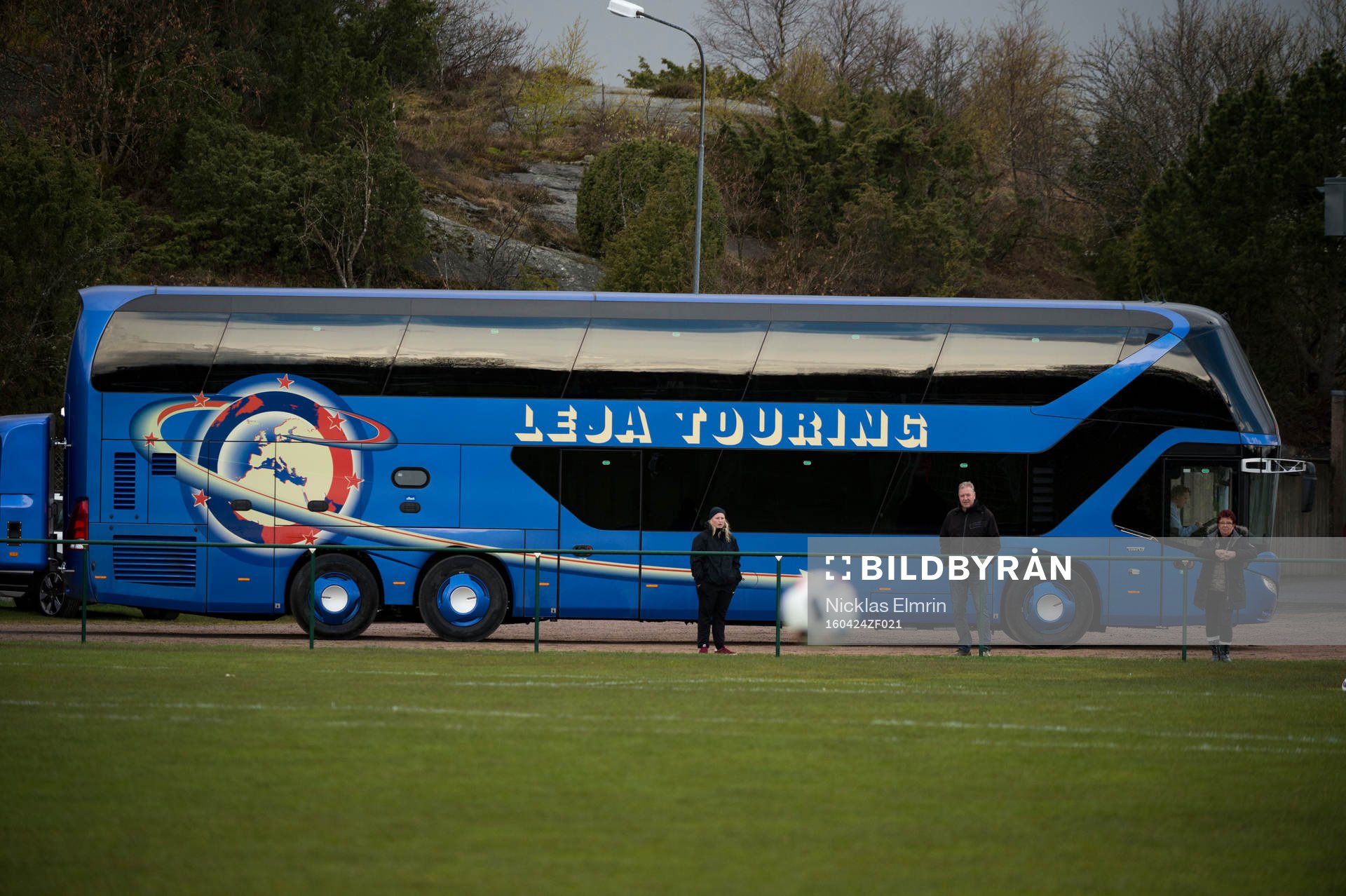 Sunnanås buss fotbollsmatchen i Elitettan mellan Hovås