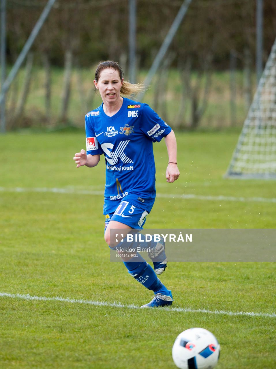 Sunnanås Mikaela Sundlöv  fotbollsmatchen i Elitettan