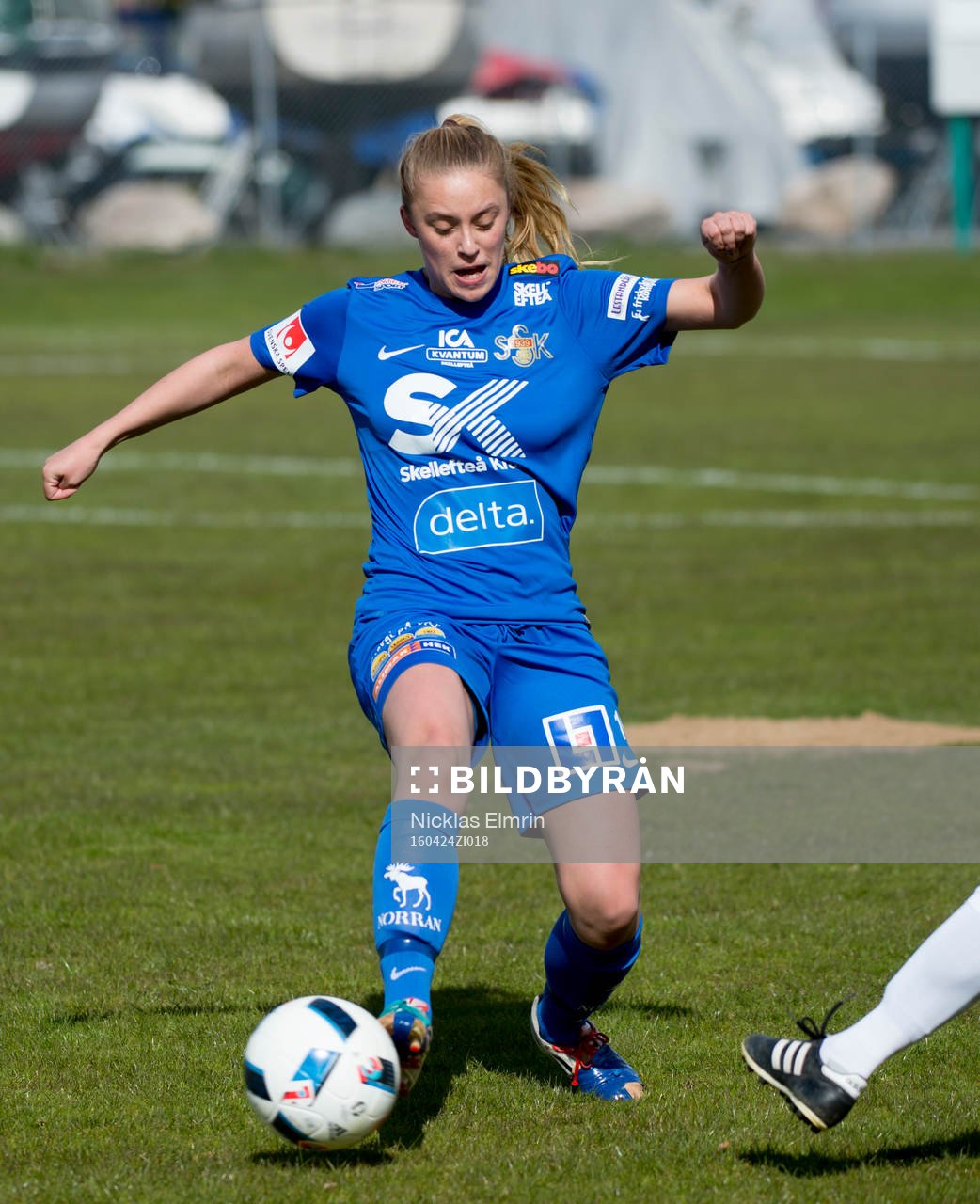 Sunnanås Christine Tjärnlund  fotbollsmatchen i Elitettan