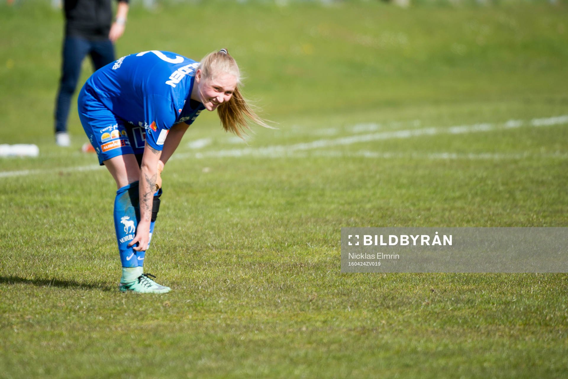 Sunnanås Jessica Sikström  fotbollsmatchen i Elitettan