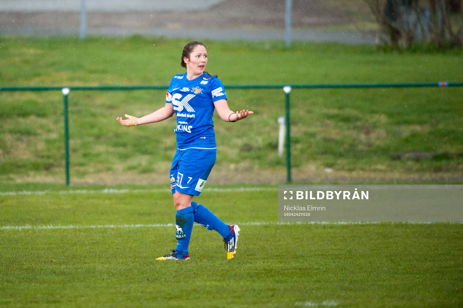 Sunnanås Michelle Wörner  fotbollsmatchen i Elitettan