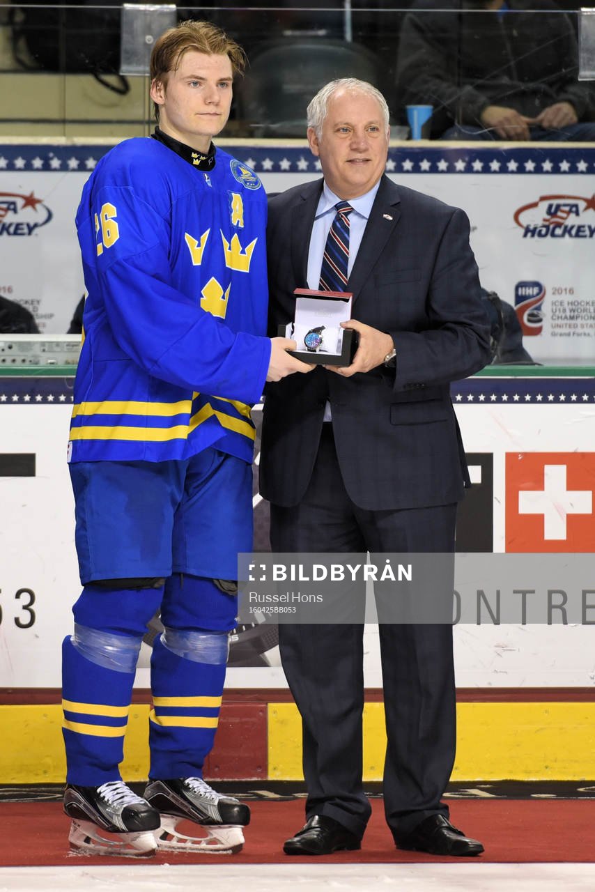 Sveriges Lias Andersson prisas