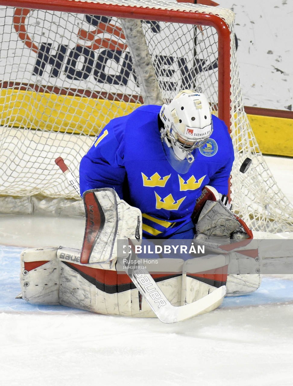 Sveriges målvakt Filip Gustavsson