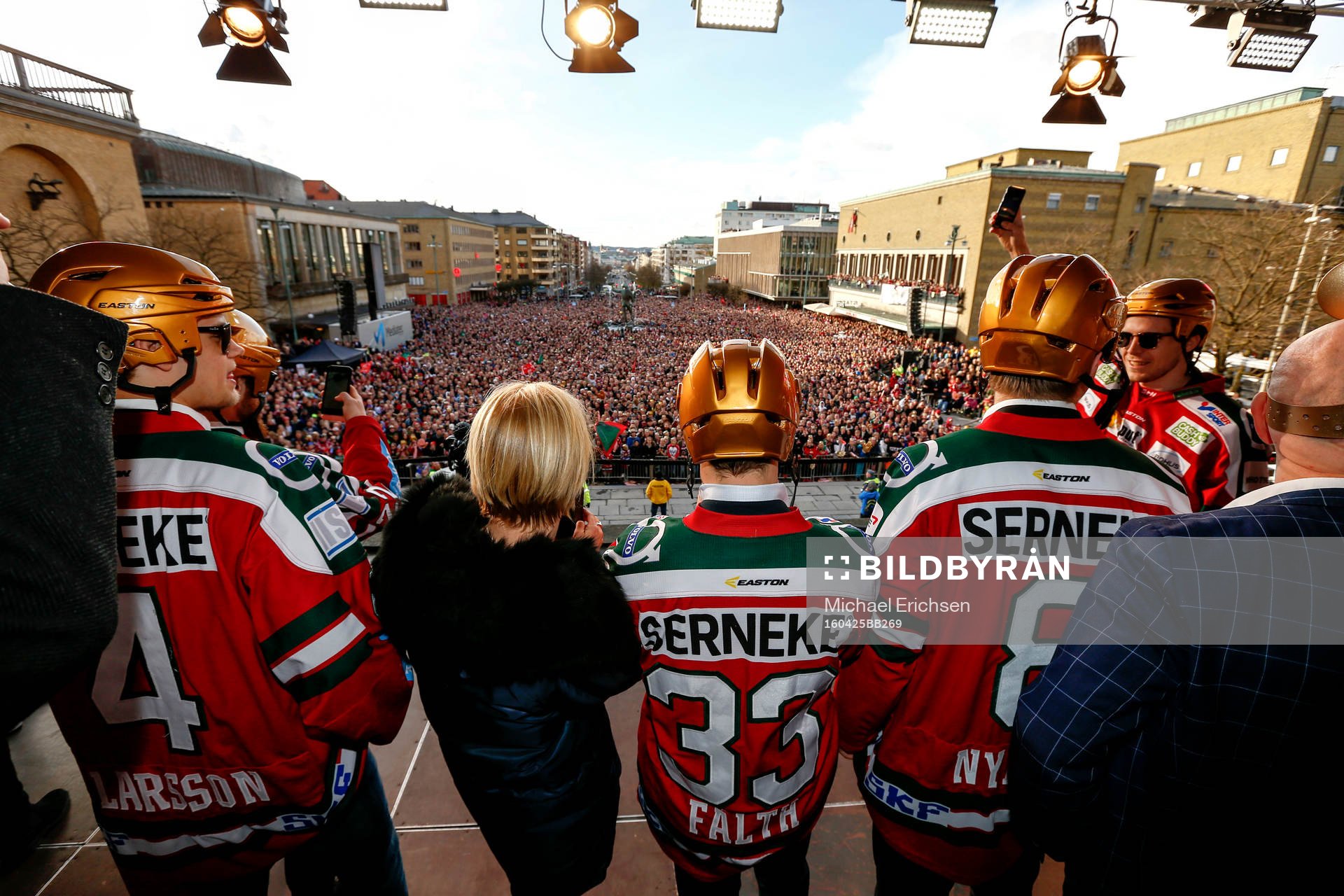 Frölundas Jacob Larsson, Elias Fälth och John Nyberg