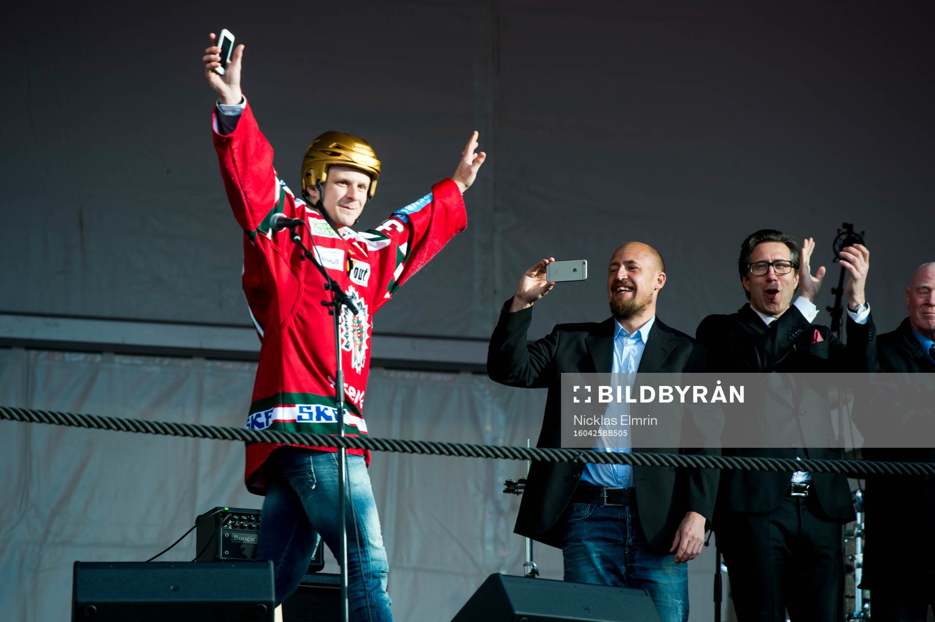 Frölundas Niklas Lasu jublar