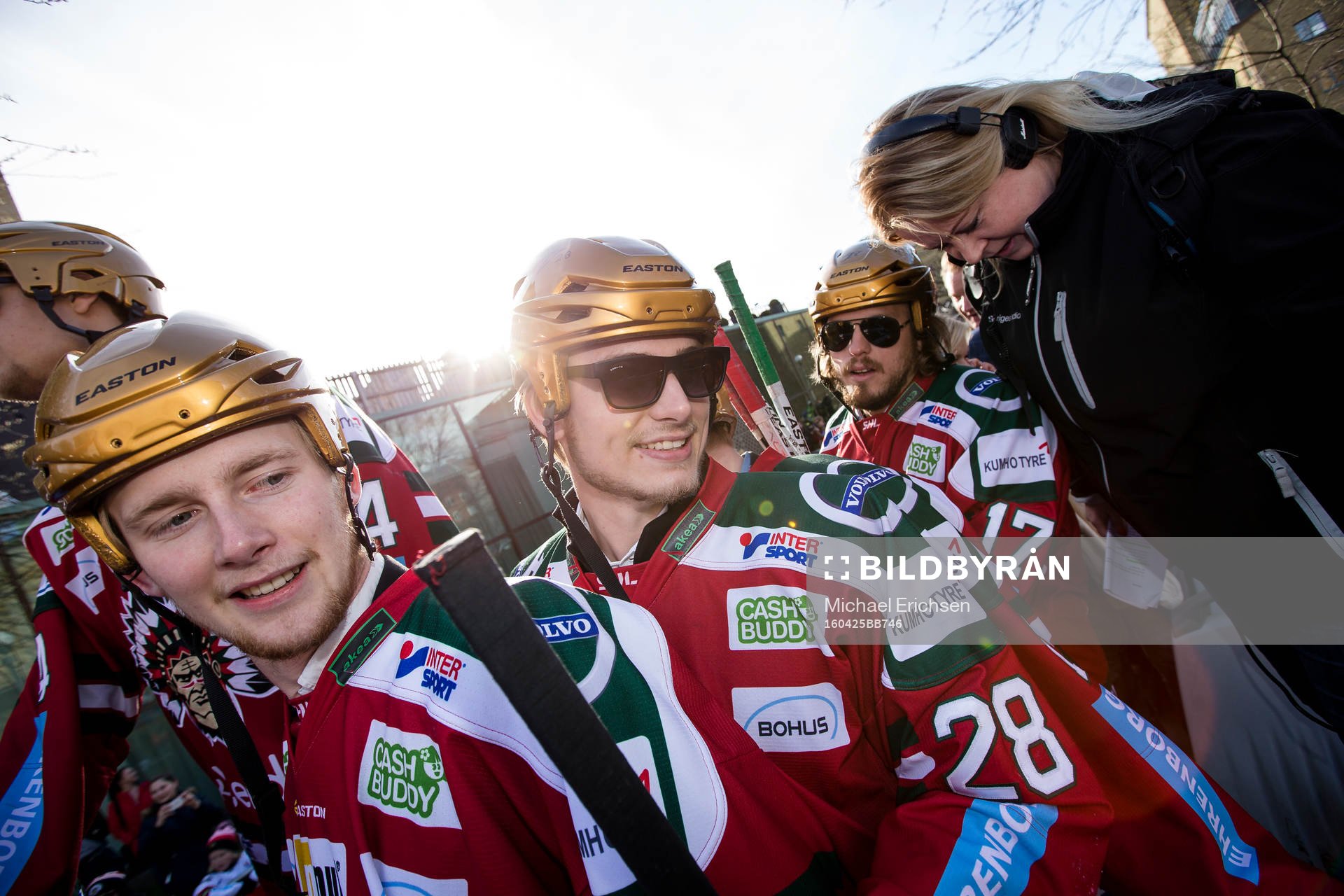 Frölundas Johan Sundström (mitten) och Sebastian