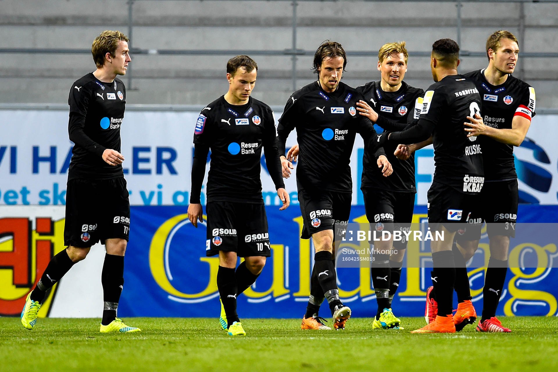 Helsingborgs Linus Hallenius jublar