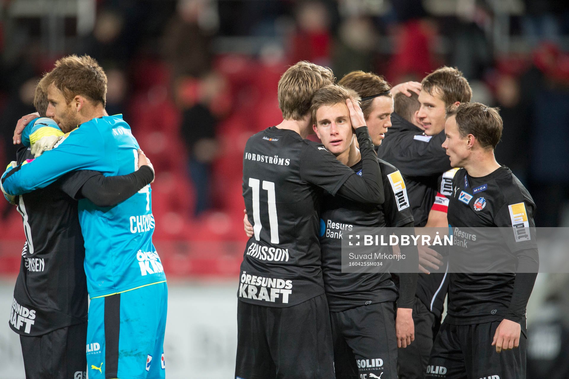 Helsingborgspelarna jublar