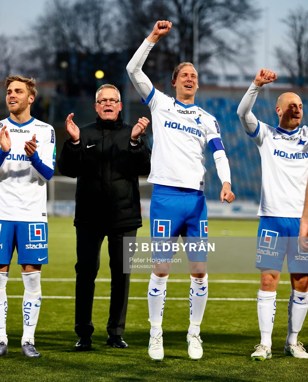 Norrköpings tränare Jan Andersson och Andreas Johansson