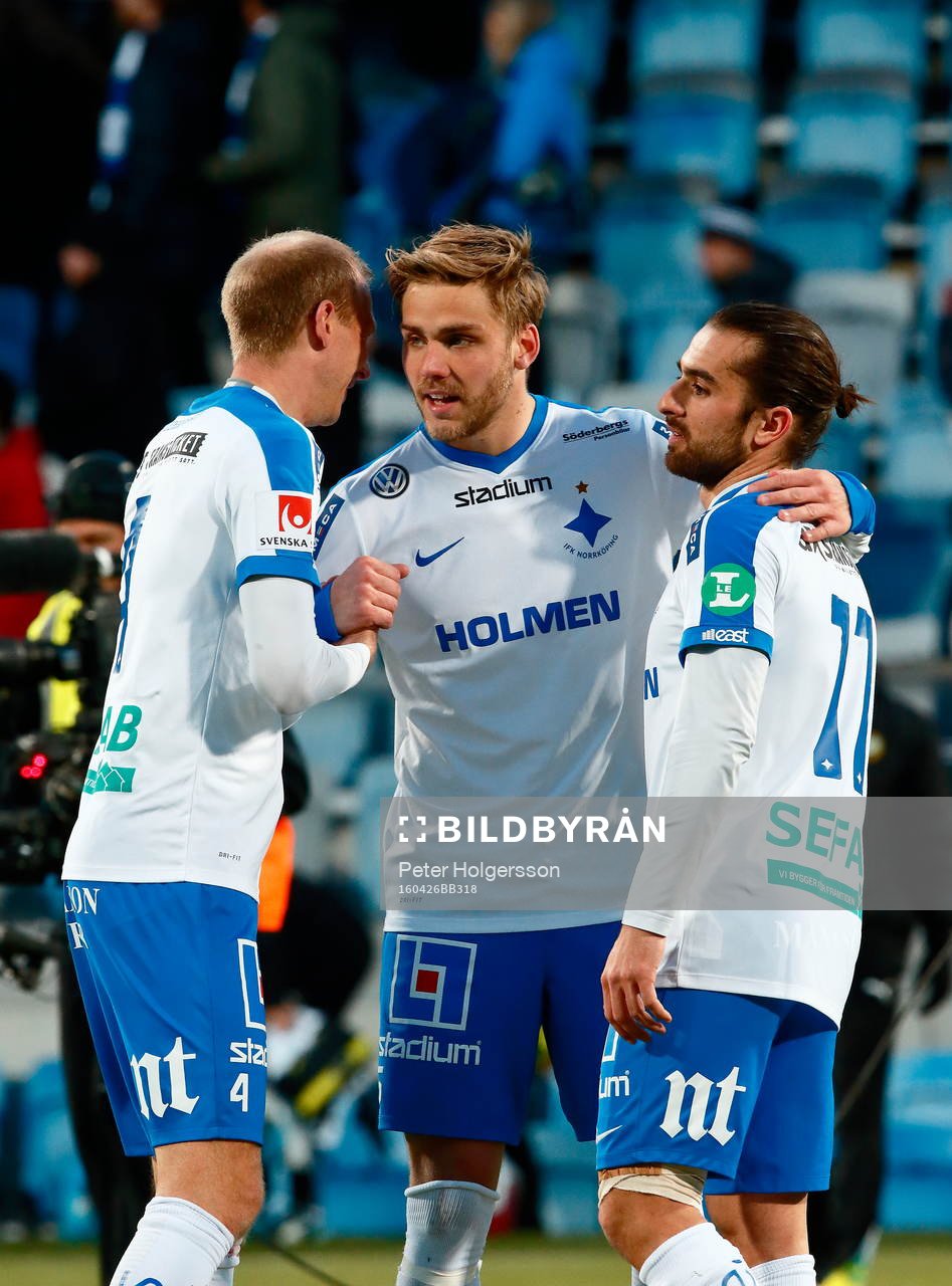 Norrköpings Andreas Johansson, Christoffer Nyman och Emir