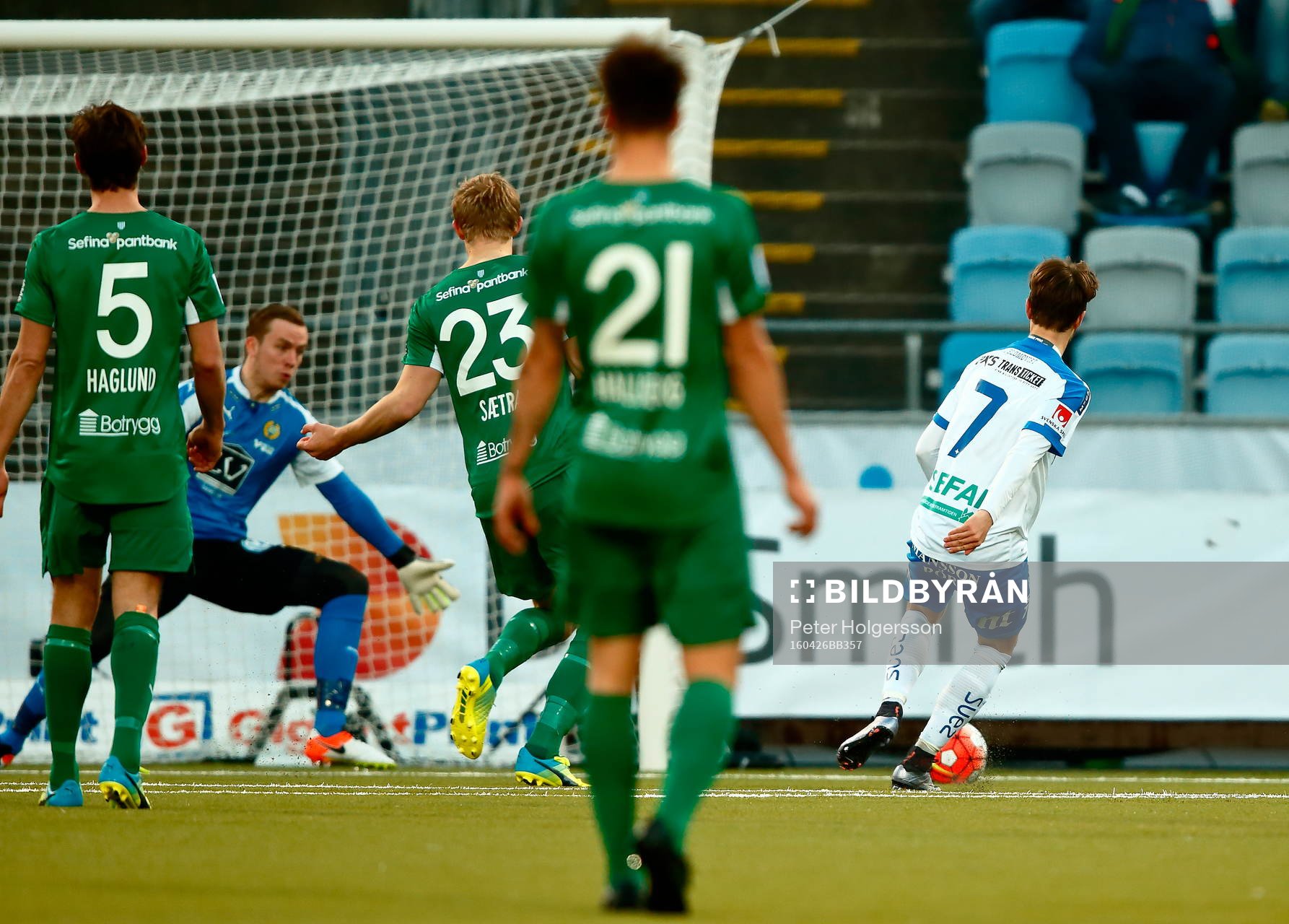 Norrköpings Andreas Blomqvist gör mål 1-0