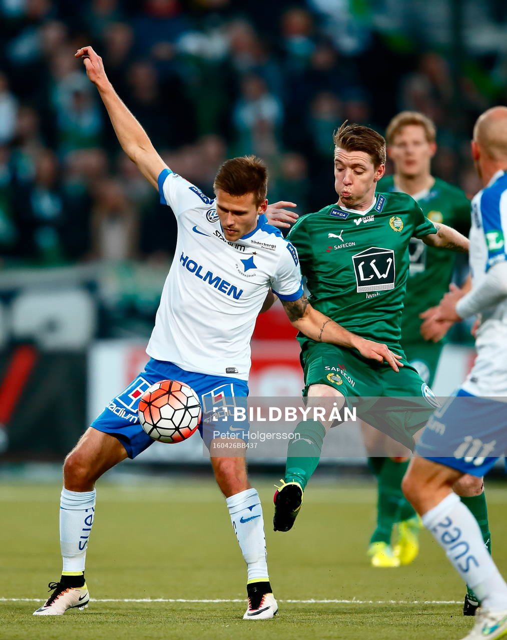 Norrköpings Arnor Ingvi Traustason och Hammarbys Birkir