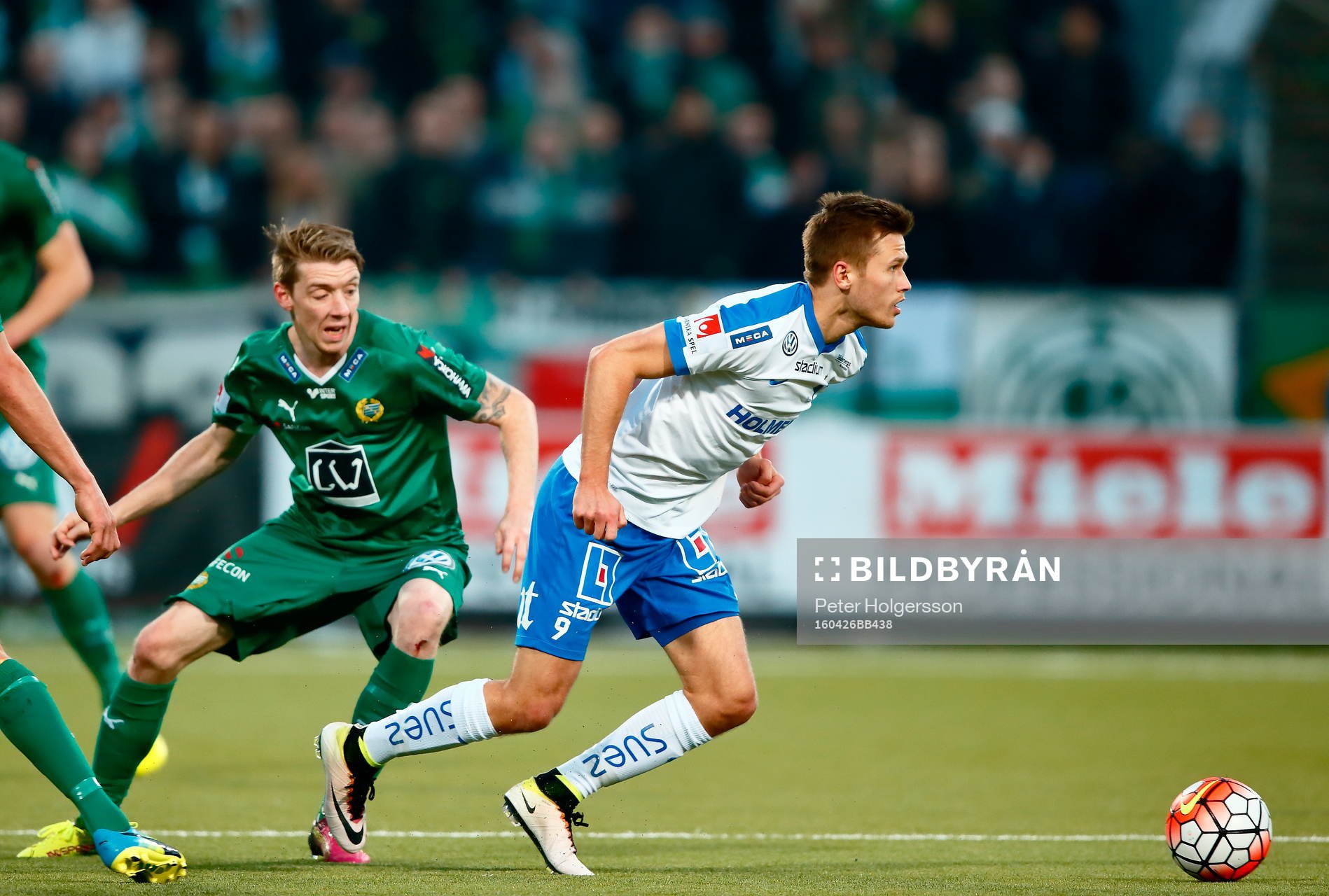 Norrköpings Arnor Ingvi Traustason och Hammarbys Birkir
