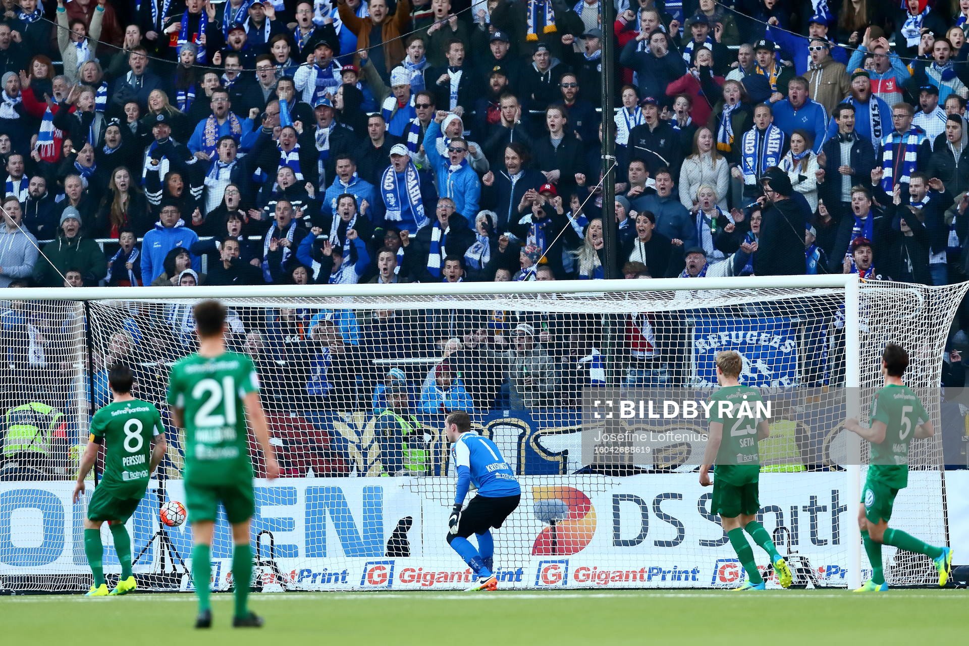 Mål 2-1 av Norrköpings Linus Wahlqvist (ej i bild)