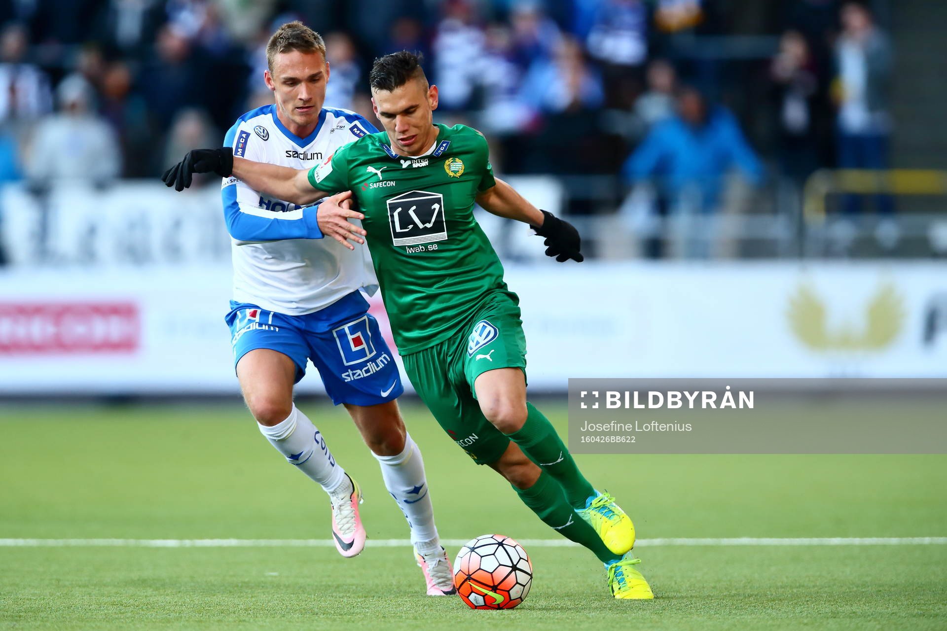 Norrköpings Linus Wahlqvist och Hammarbys Alexssander