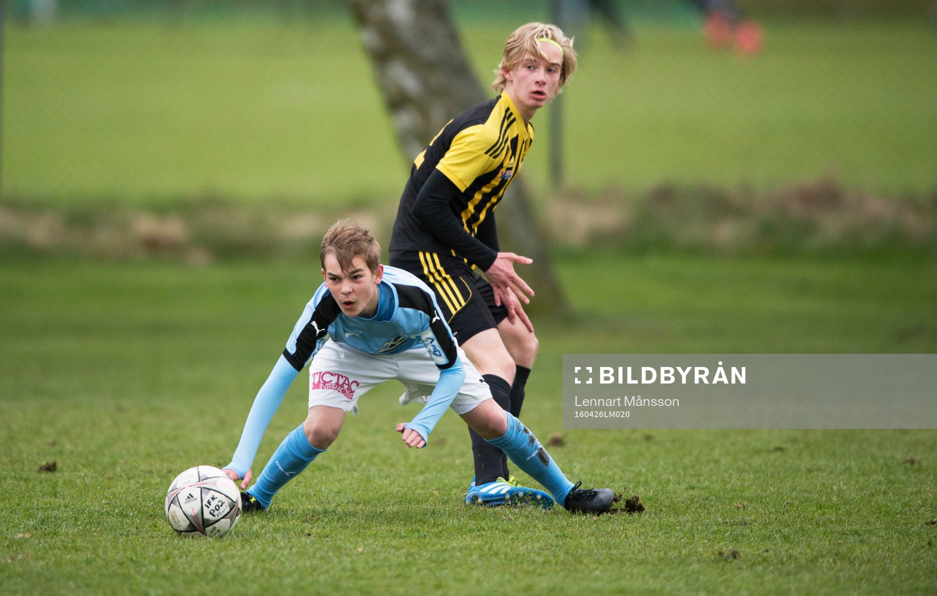 i matchen i DM för pojkar födda 2002 mellan IFK