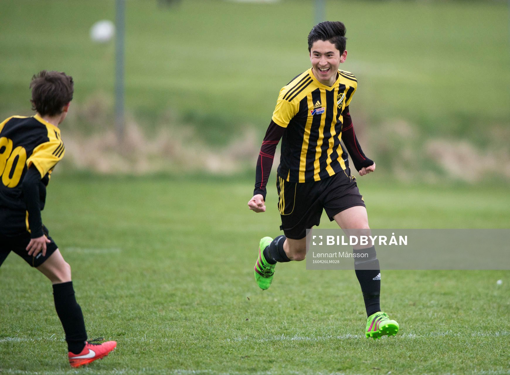 Fida Haidari har gjort 1-0 till IFK Hässleholm i matchen i