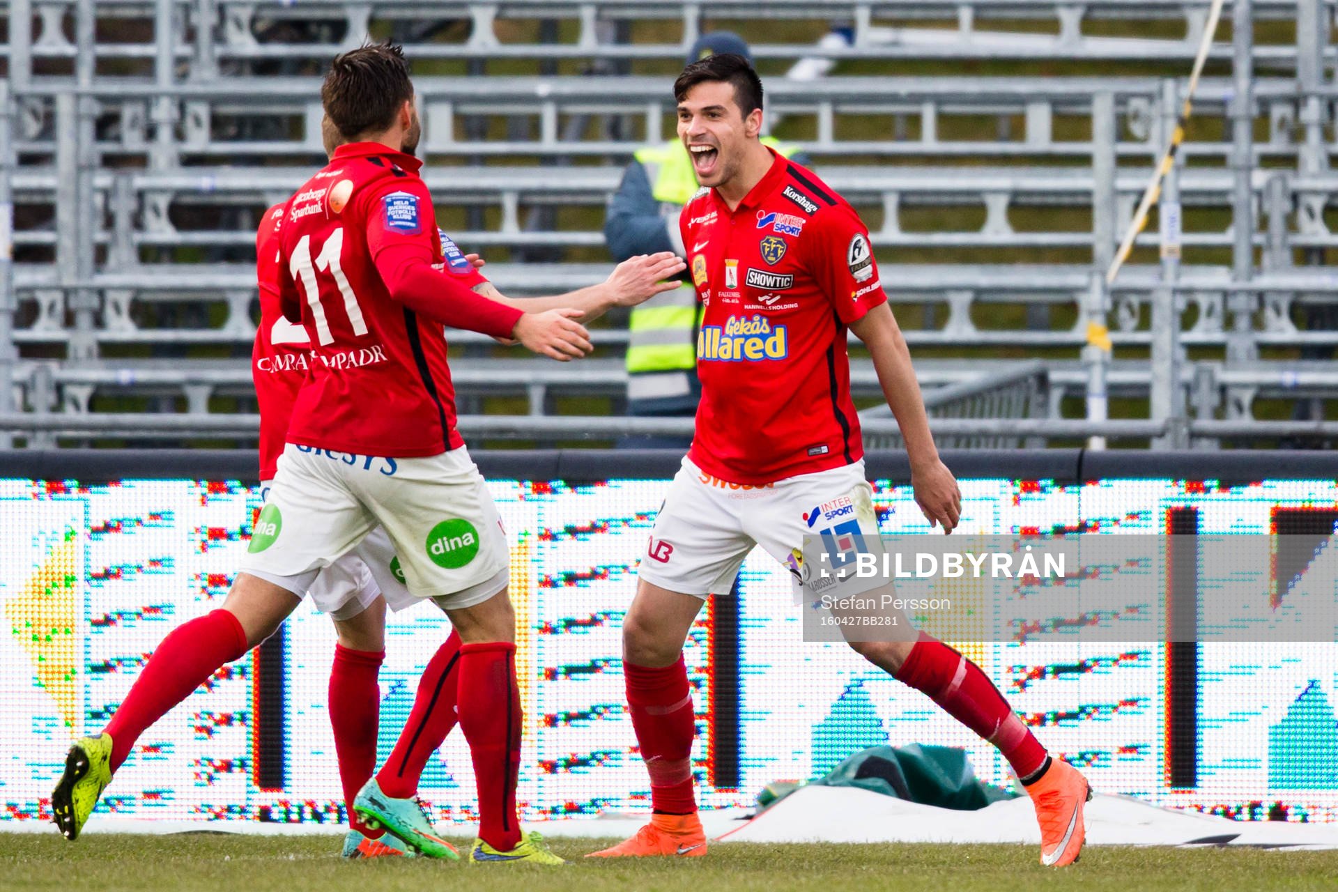 Falkenbergs Zlatan Krizanovic (h) jublar