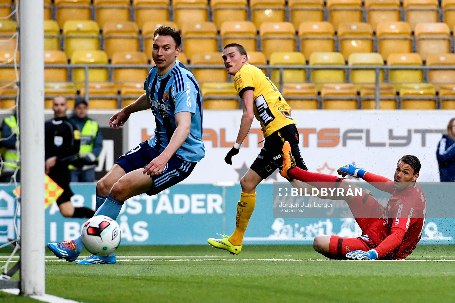 Elfsborgs Lasse Nilsson gör 1-0 bakom Djurgårdens