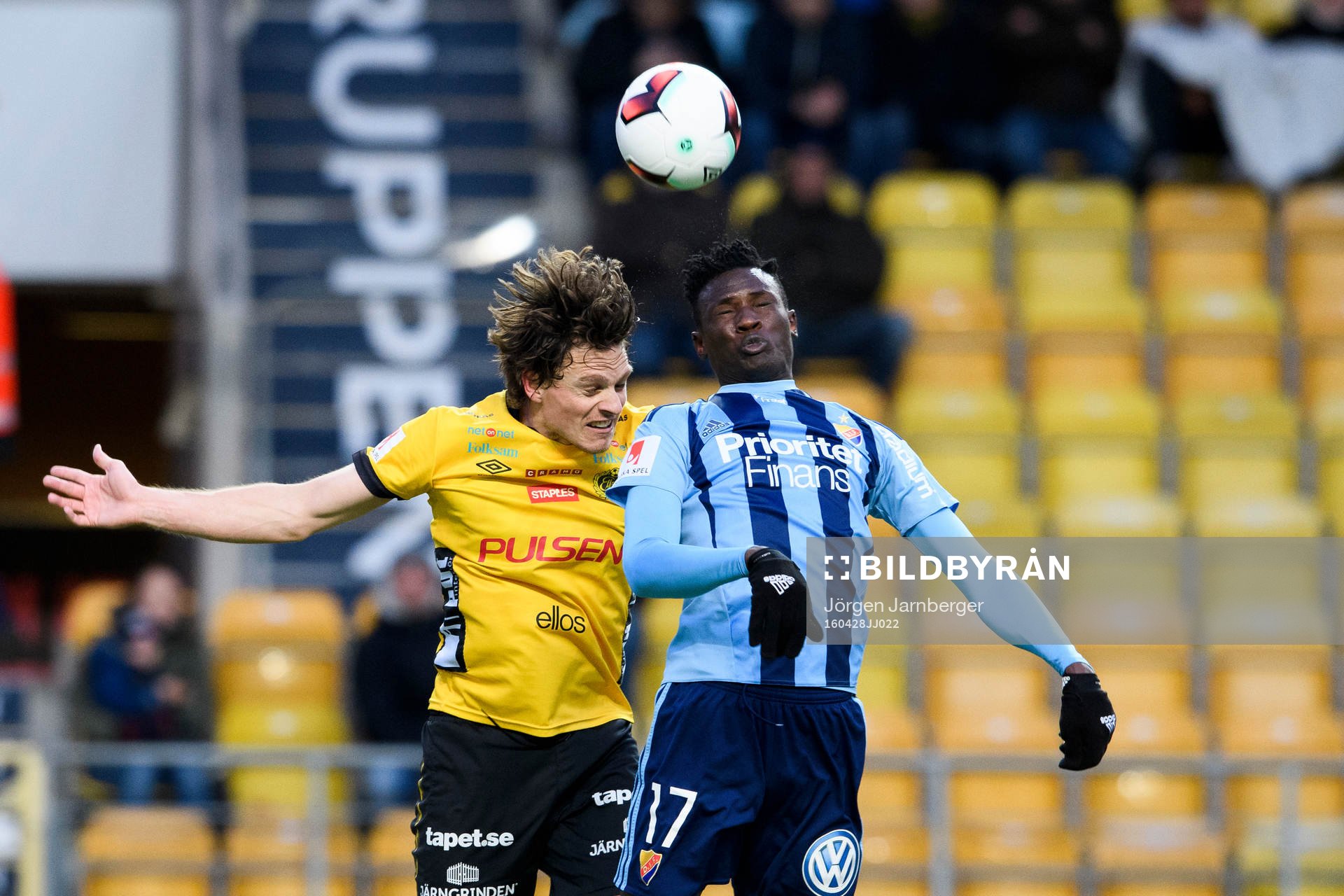 Elfsborgs Jörgen Horn och Djurgårdens Michael Olunga