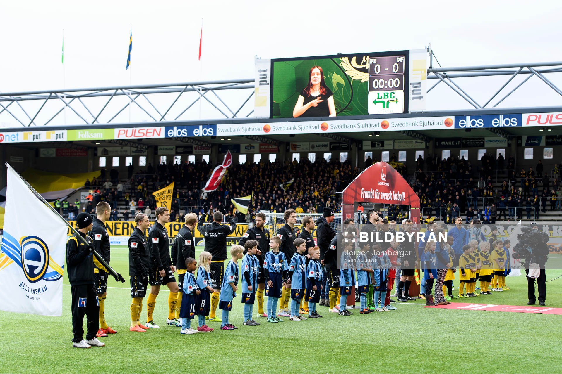 Elfsborgs och Djurgårdens spelare
