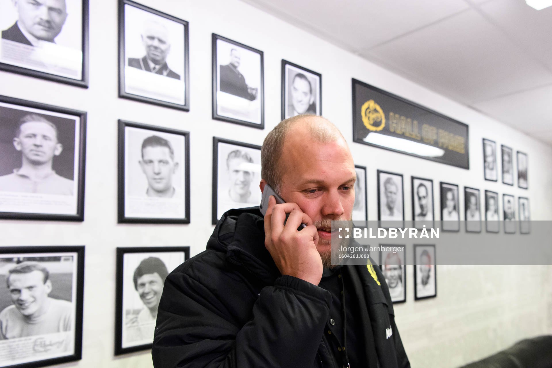 Elfsborgs säkerhets ansvarige Martin Andersson pratar i