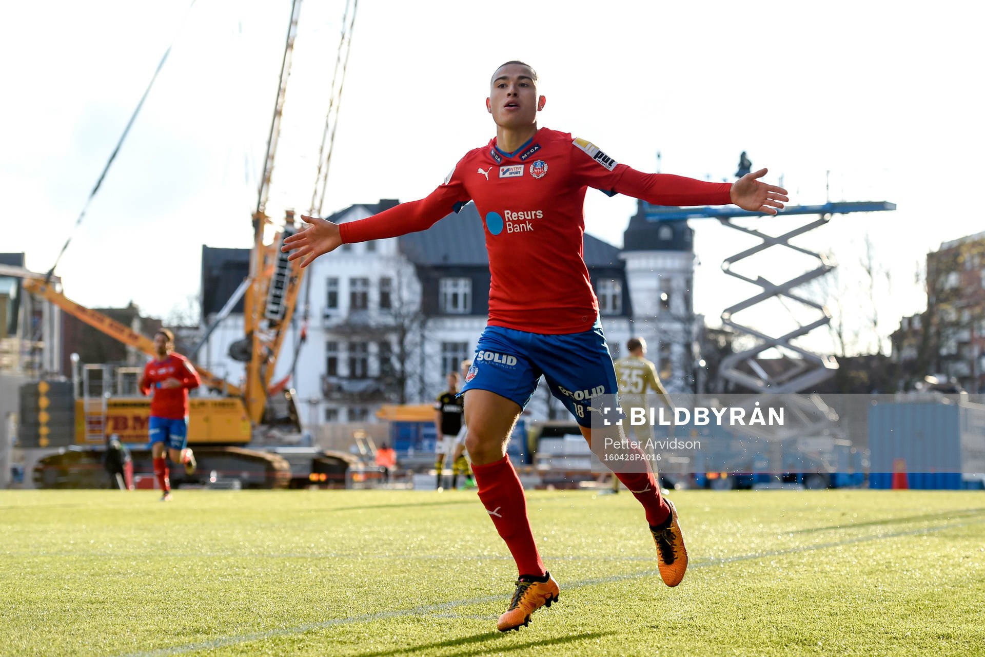 Helsingborgs Jordan Larsson jublar