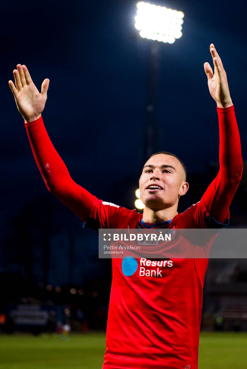 Helsingborgs Jordan Larsson tackar publiken