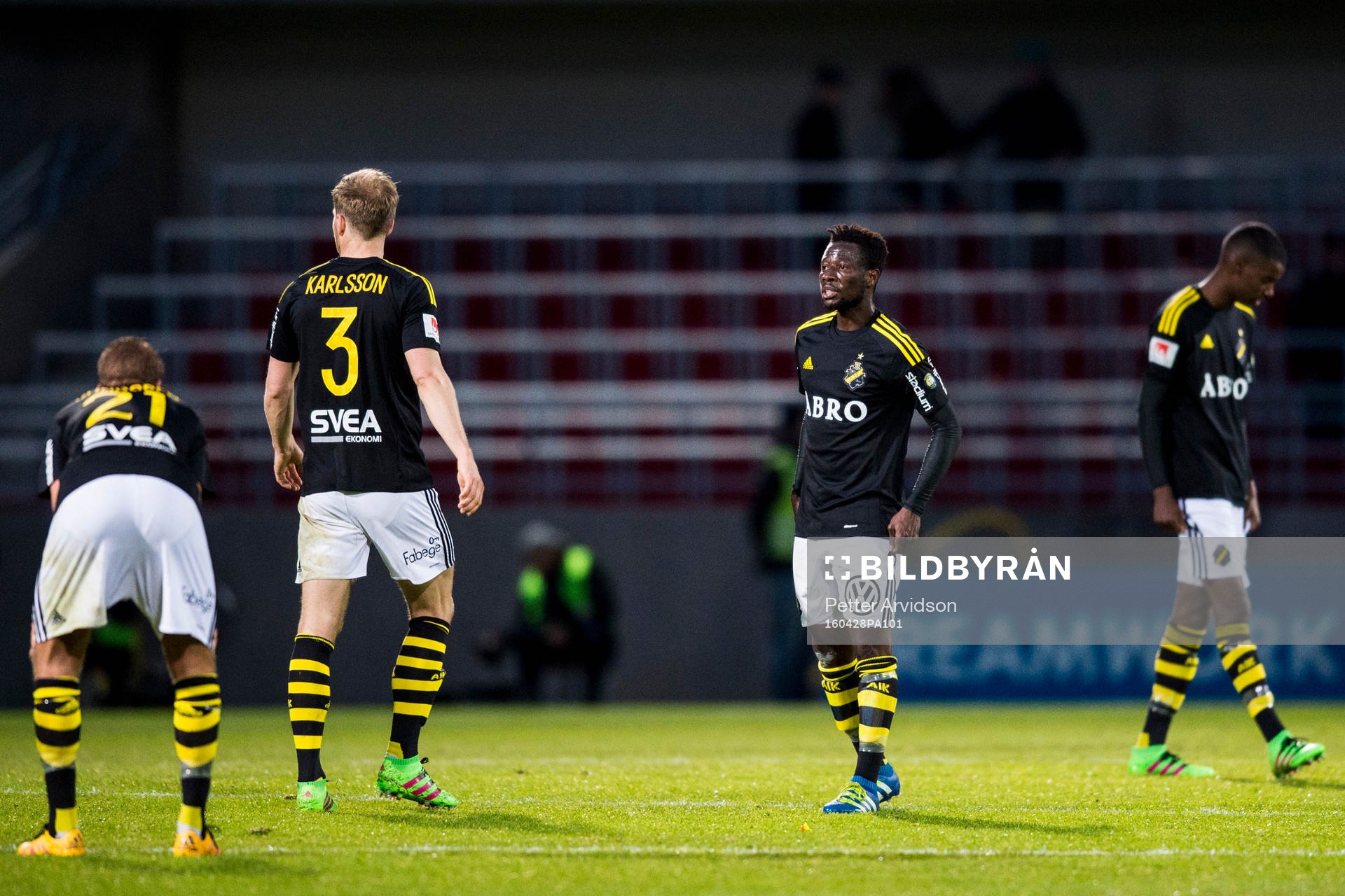 s Daniel Sundgren, Per Karlsson, Ebenezer Ofori och