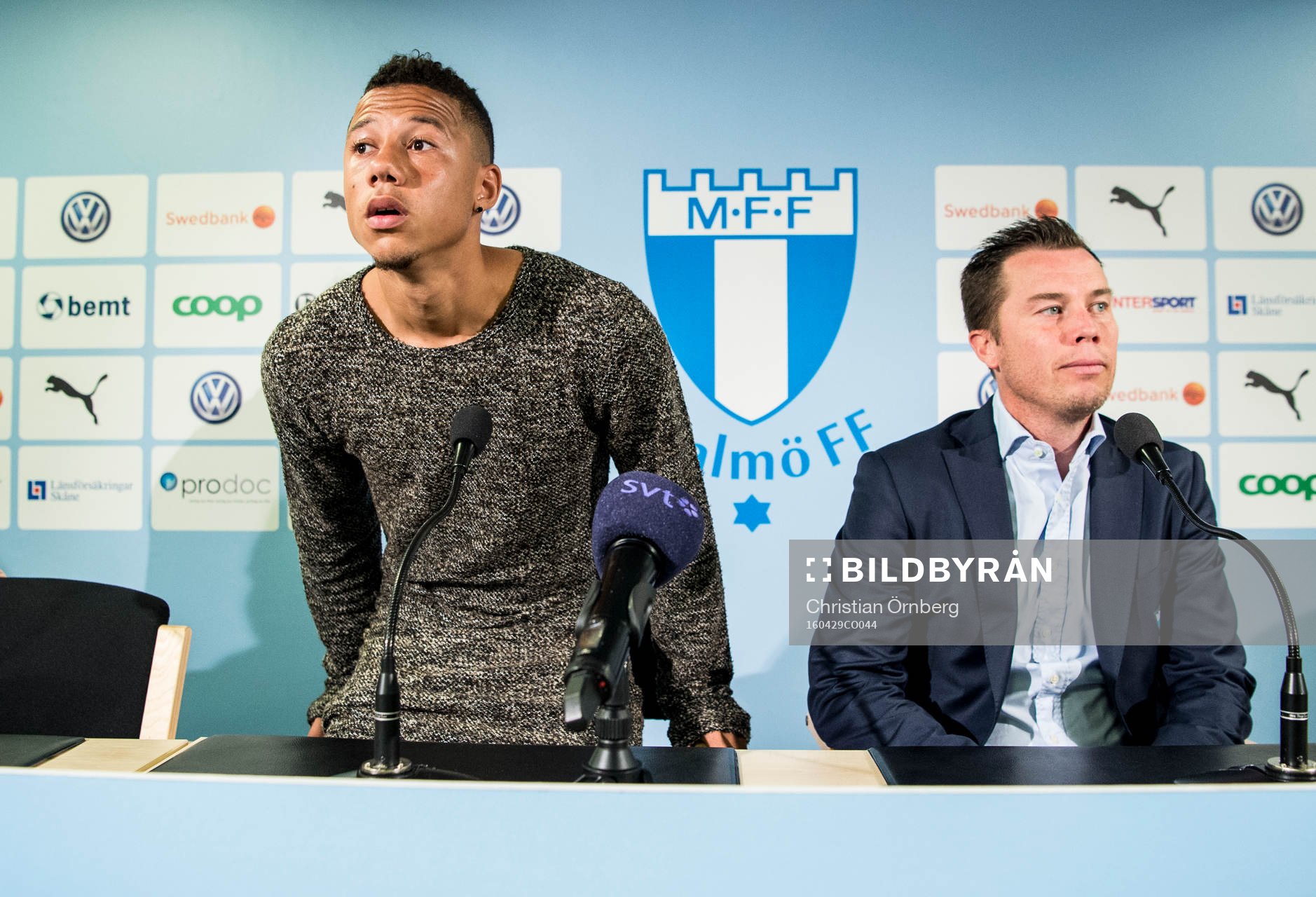 Tobias Sana och Sportchef Daniel Andersson